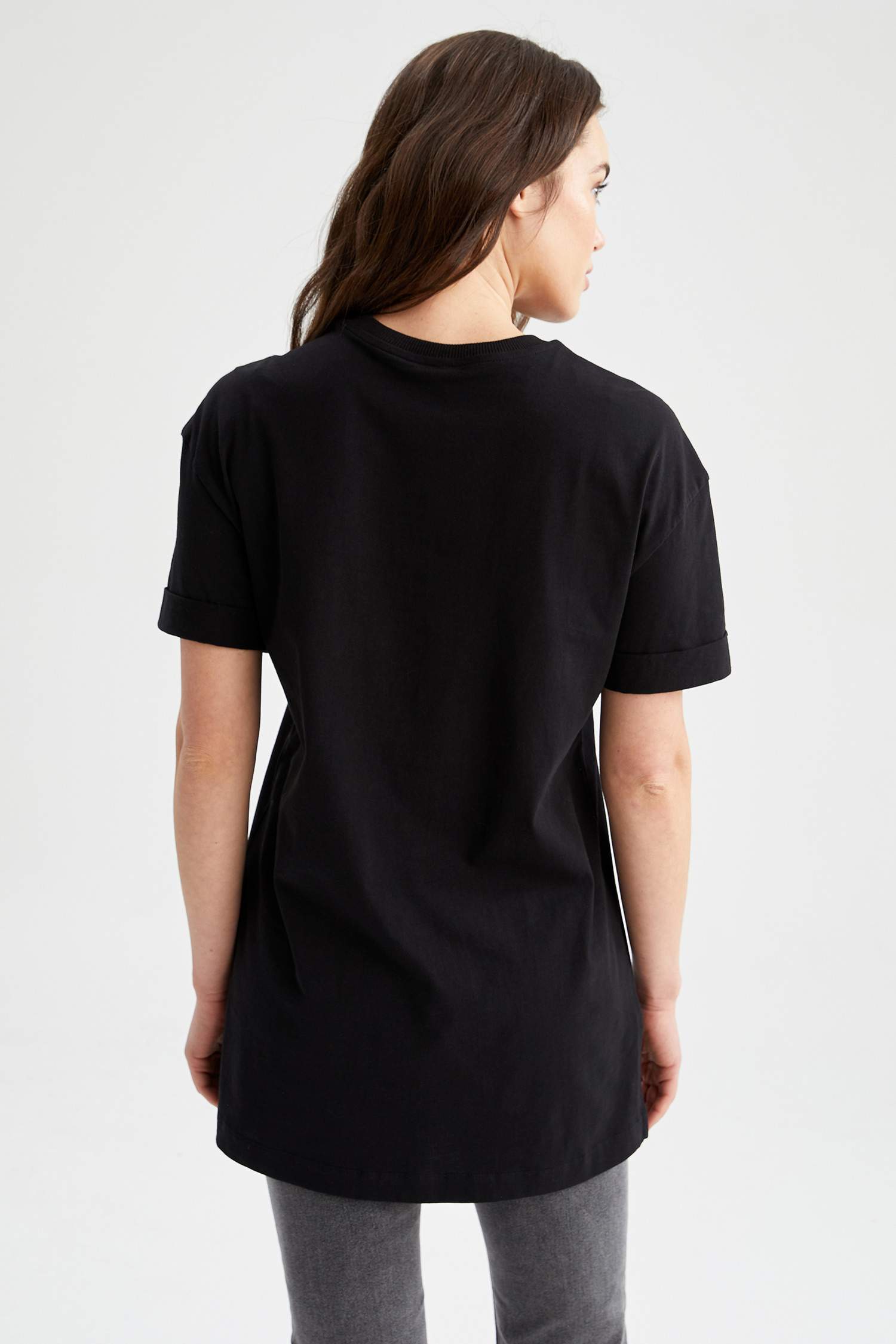 crew neck tunic t shirt