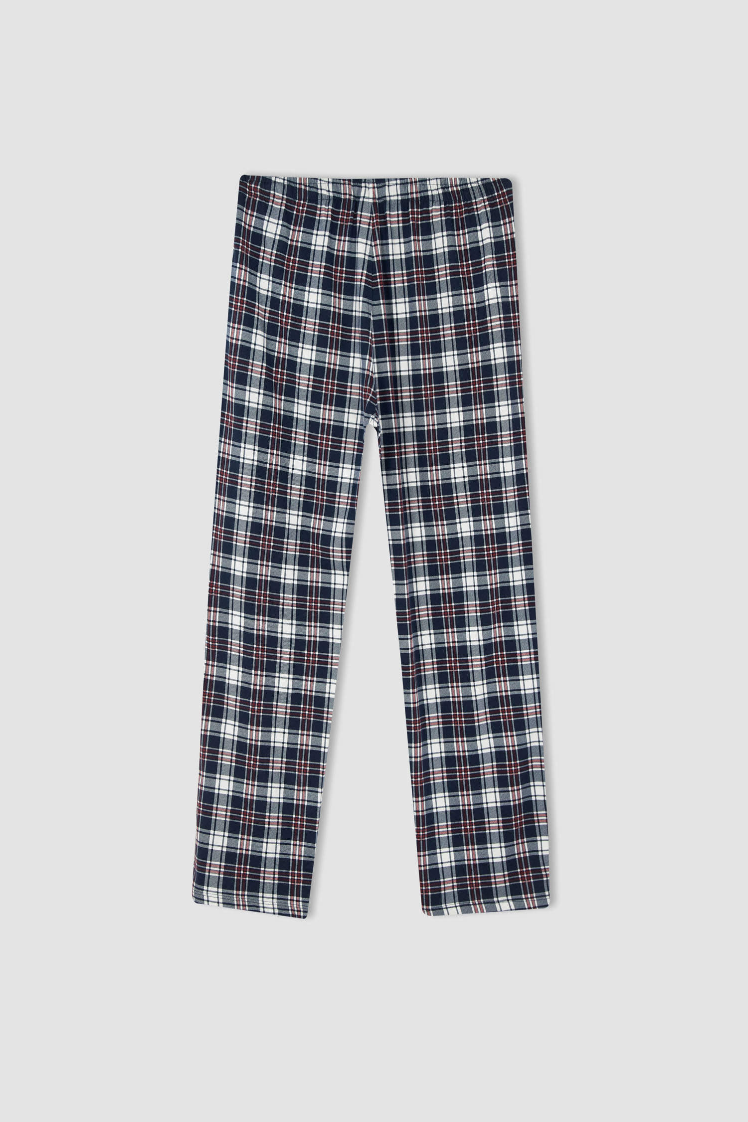 Defacto Fit Regular Fit Ekose Desenli Pijama Takımı. 10