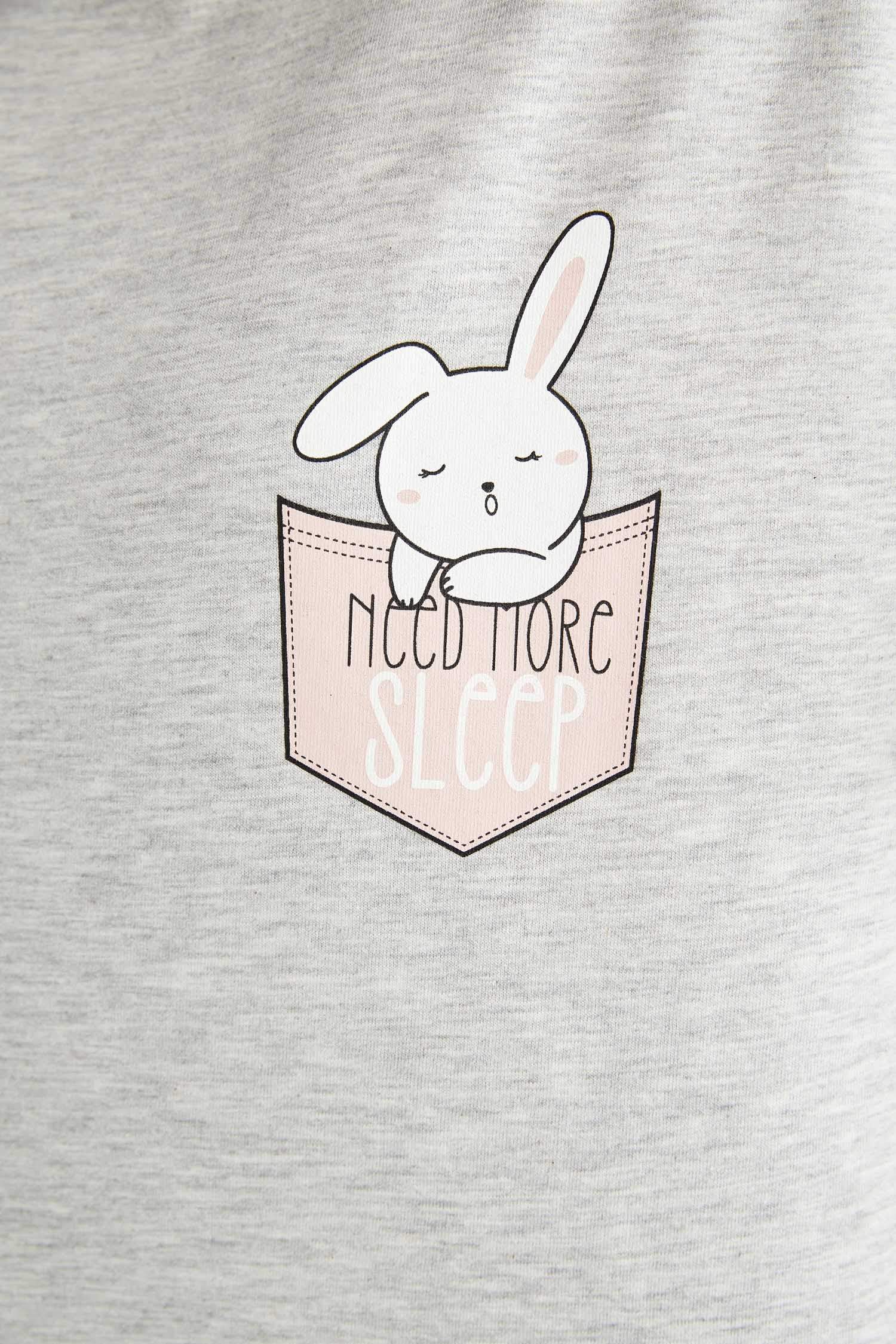 Ensemble de pyjama en coton à manches courtes et coupe régulière Fall in Love