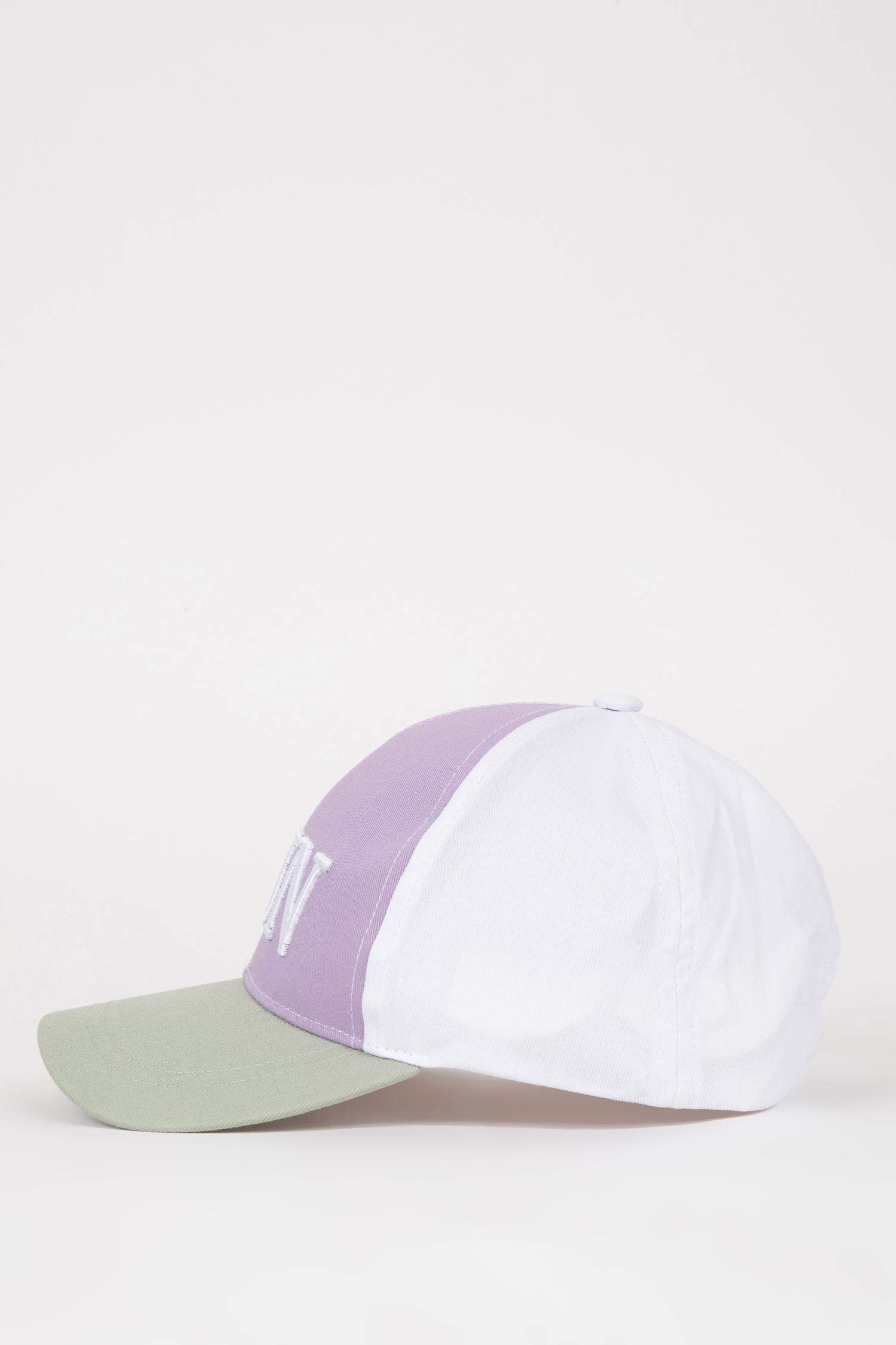 Kız Çocuk Nakışlı Pamuklu Cap Şapka