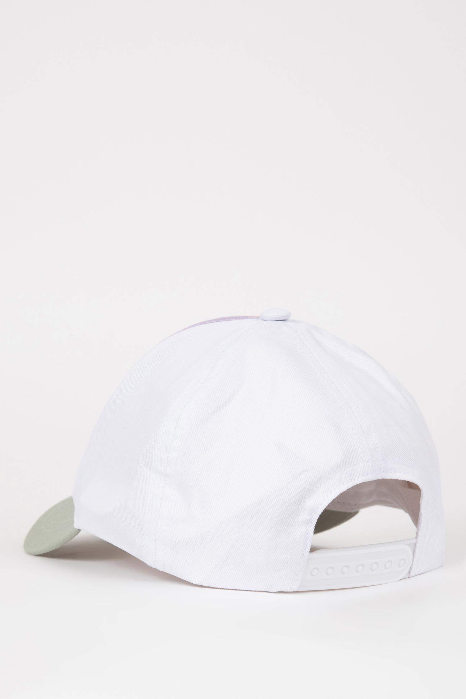 Kız Çocuk Nakışlı Pamuklu Cap Şapka