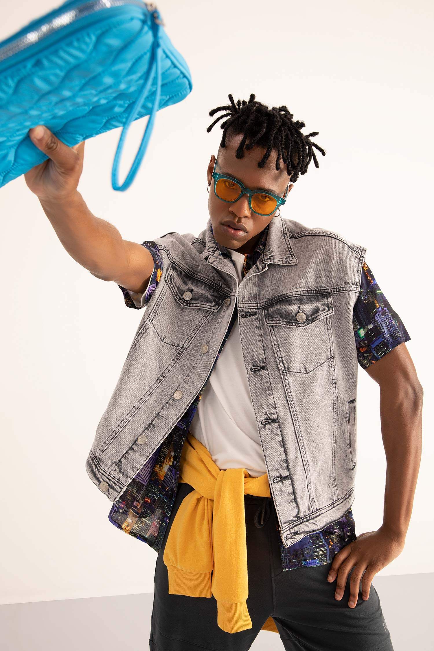 فيست جينز اوفر سايز بجيب مزدوج