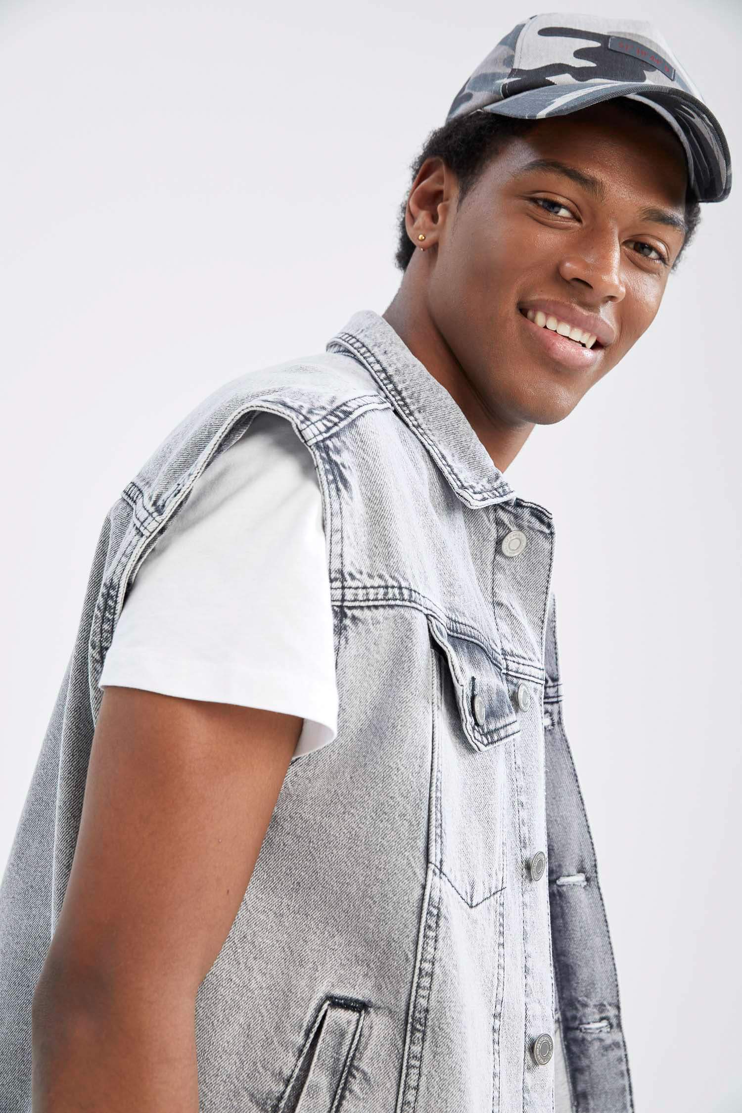 فيست جينز اوفر سايز بجيب مزدوج