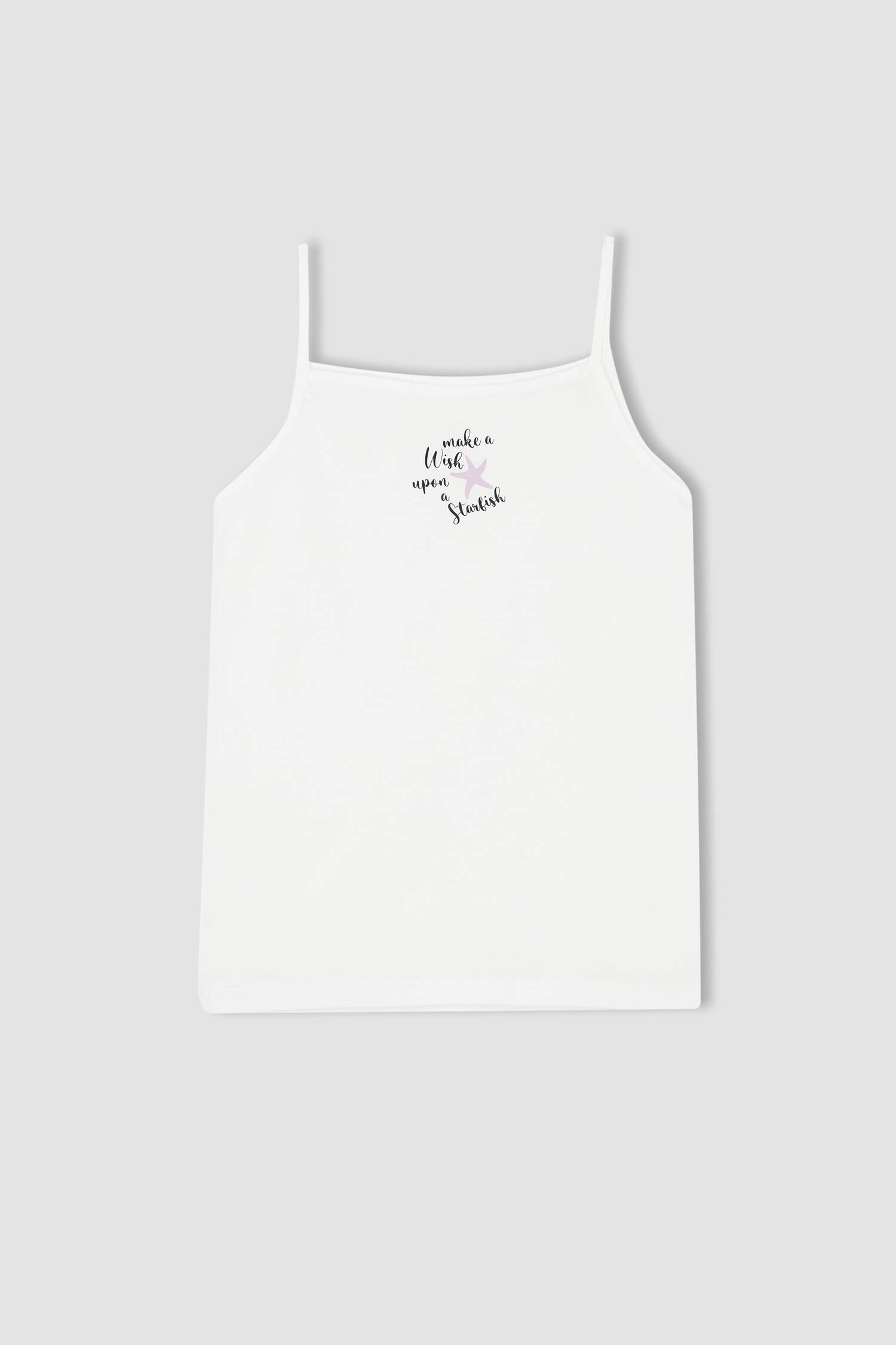 Lot de 2 Athlètes Regular Fit en coton à bretelles imprimées pour fille