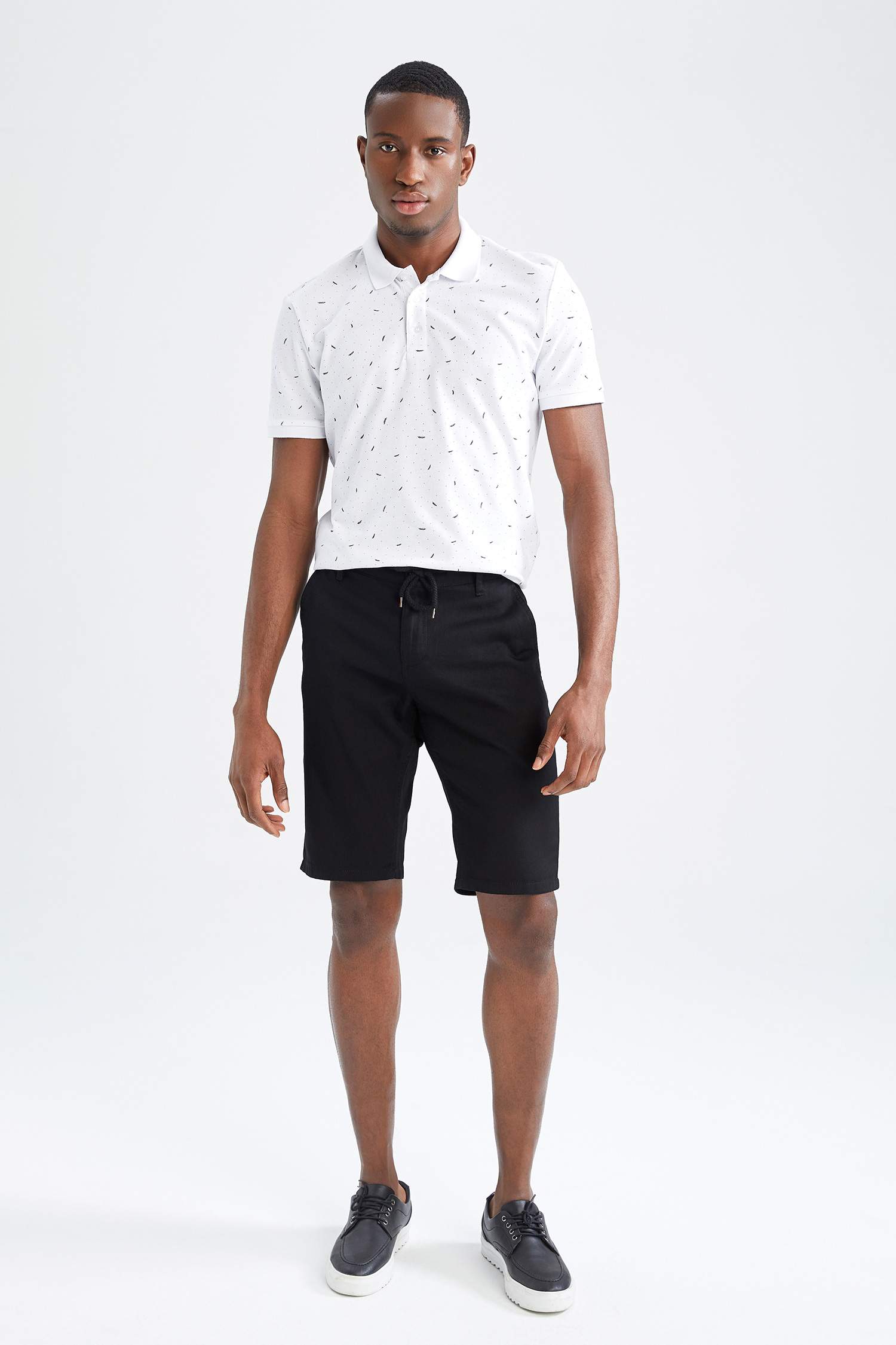 Футболка поло стандартного кроя из хлопка