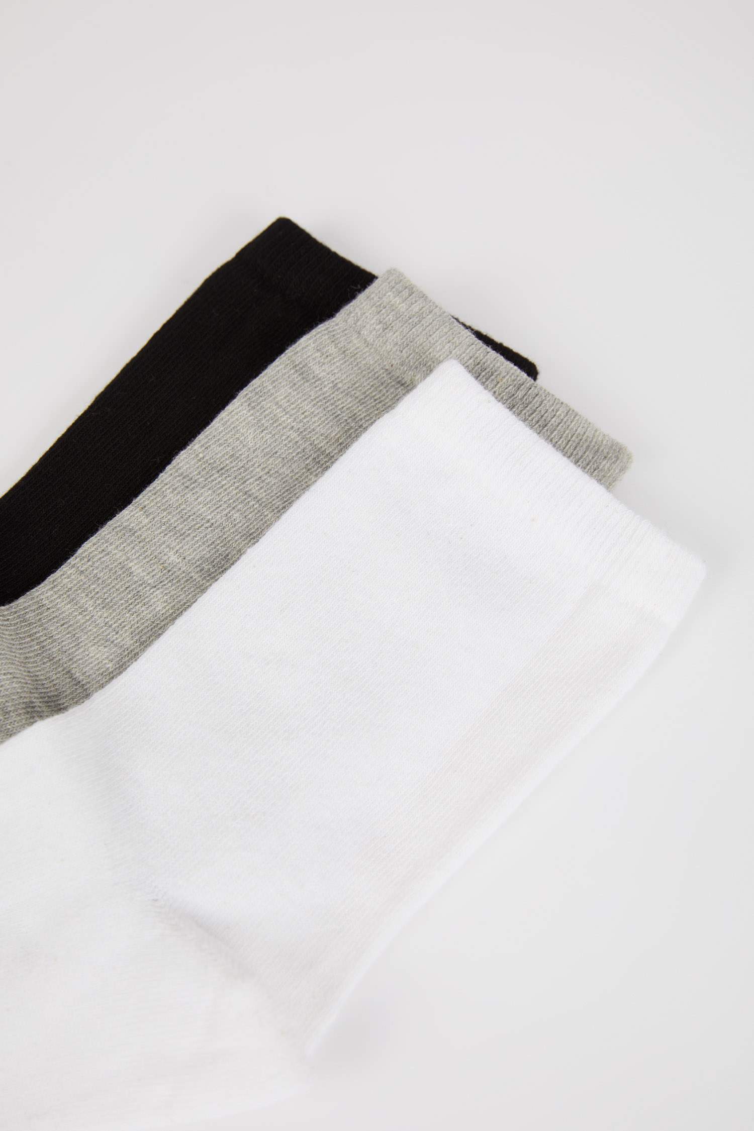 جوارب نسائي طويل قطن - 3 قطع