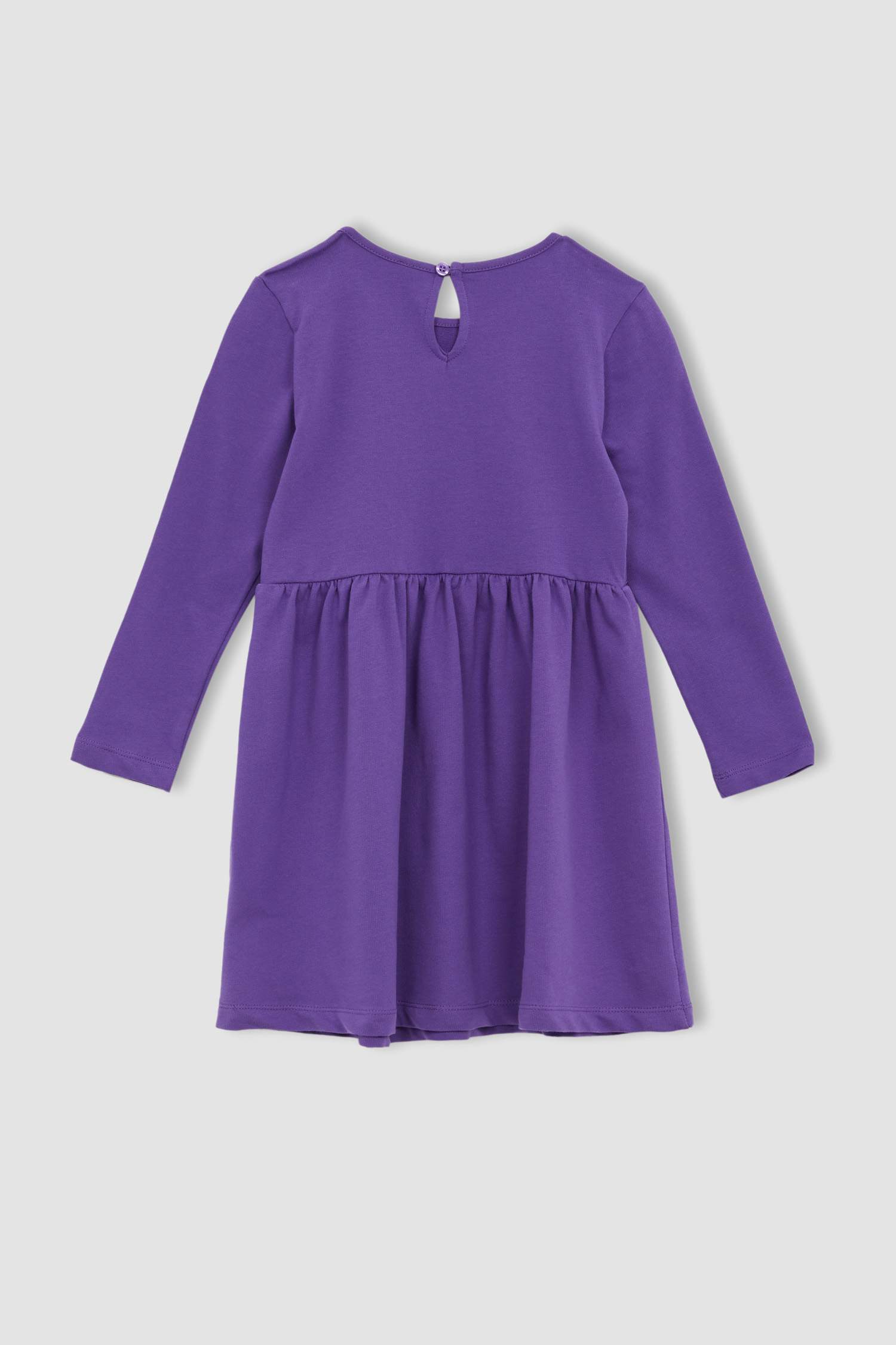 Girl Regular Fit Long Sleeve Unicorn Print Mini Dress