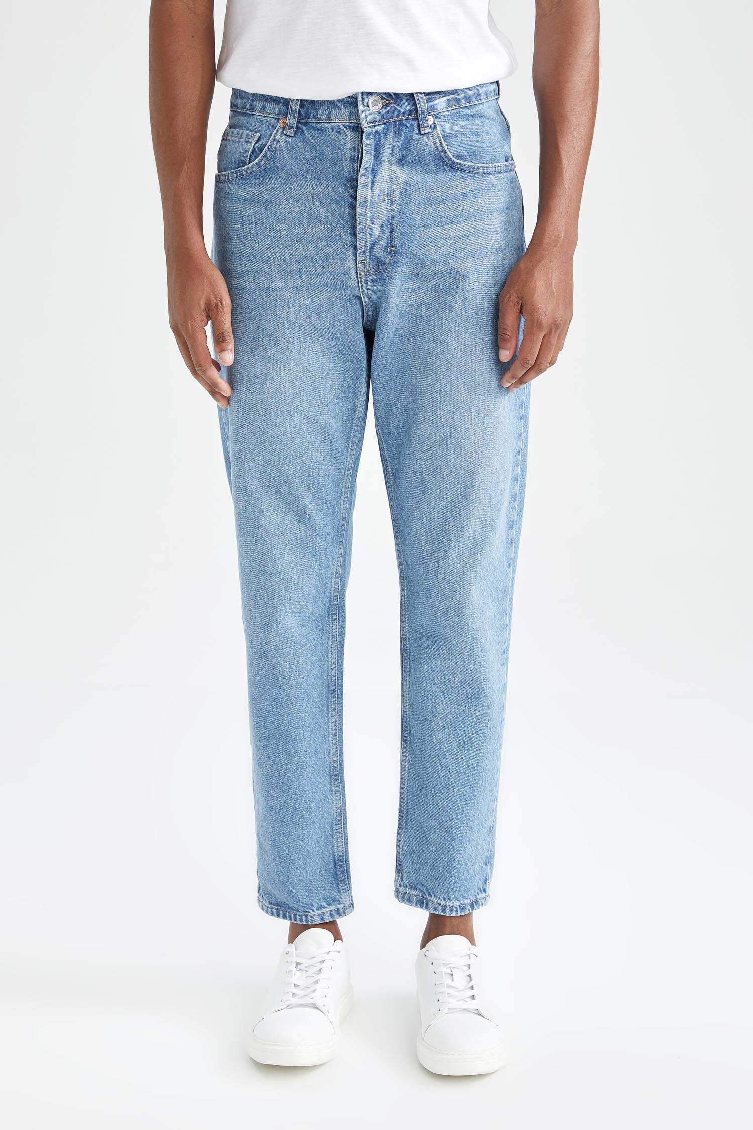 Defacto 90's Slim Fit Nomal Bel Sürdürülebilir Jean pantolon. 4