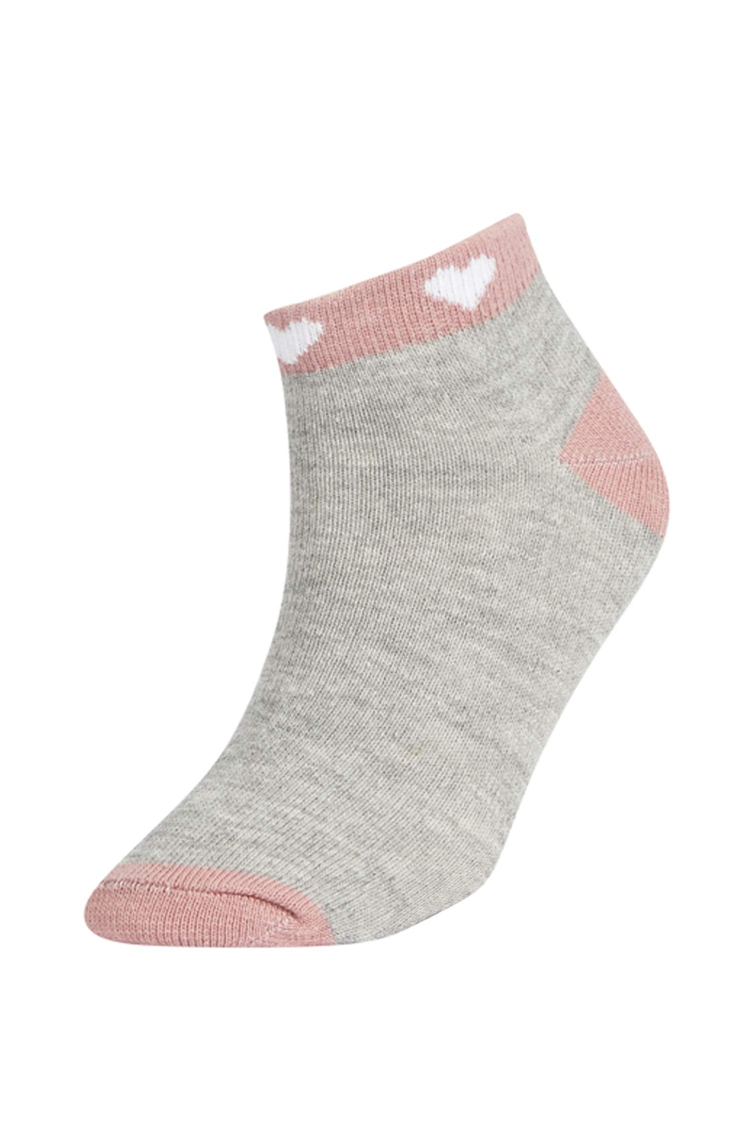 جوارب قصيرة قطنية للبنات مكون من 7 أزواج