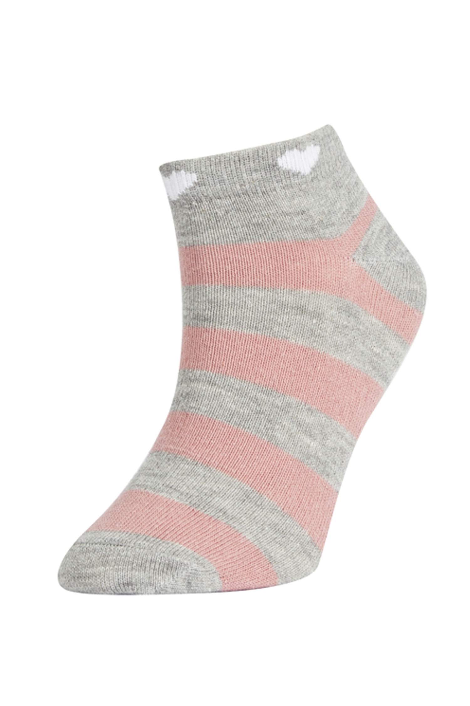 جوارب قصيرة قطنية للبنات مكون من 7 أزواج