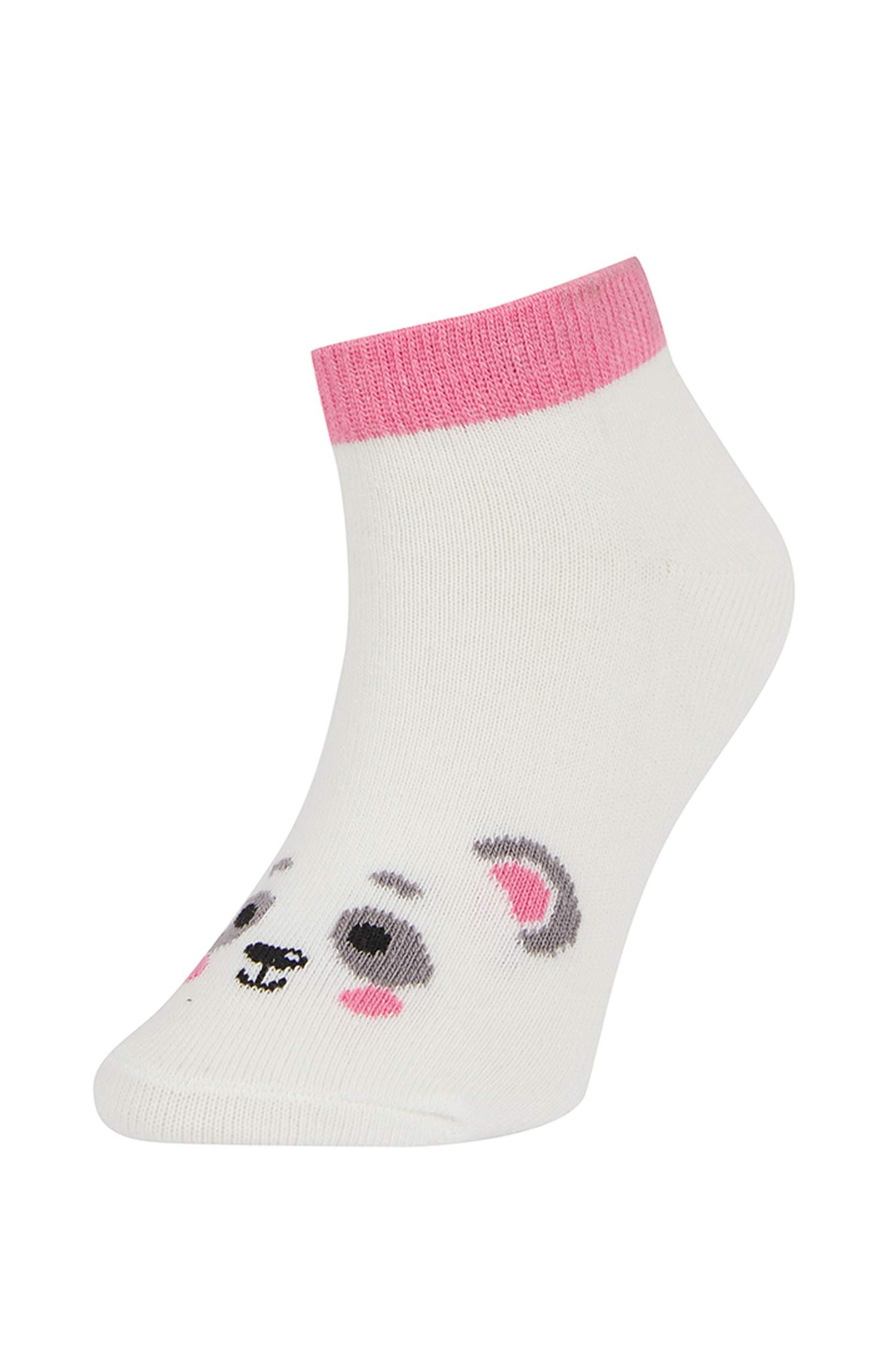 Girls' Cotton 3 Pack Short Socks