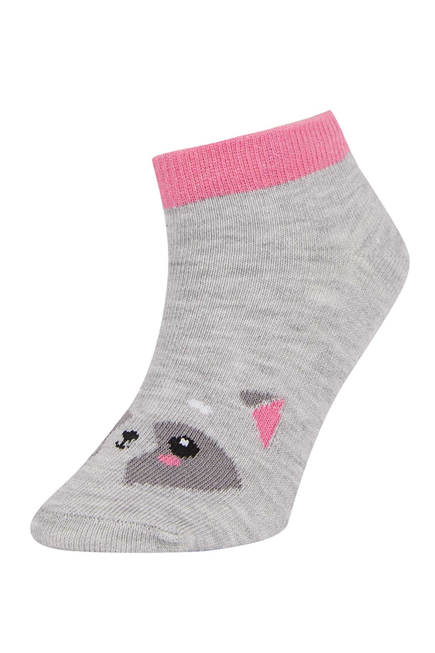 Girls' Cotton 3 Pack Short Socks
