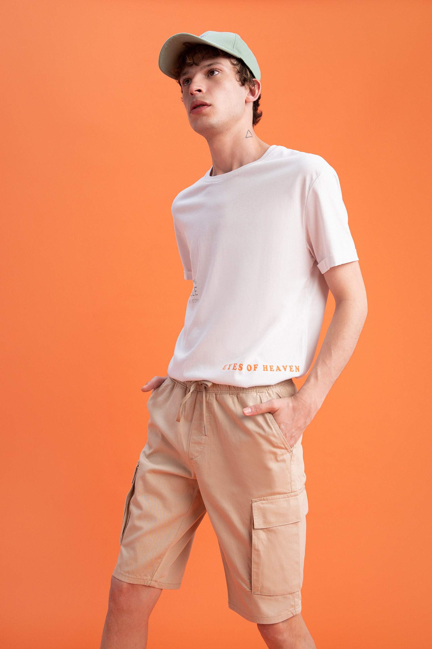 Regular Fit Bisiklet Yaka Pamuklu Penye Tişört