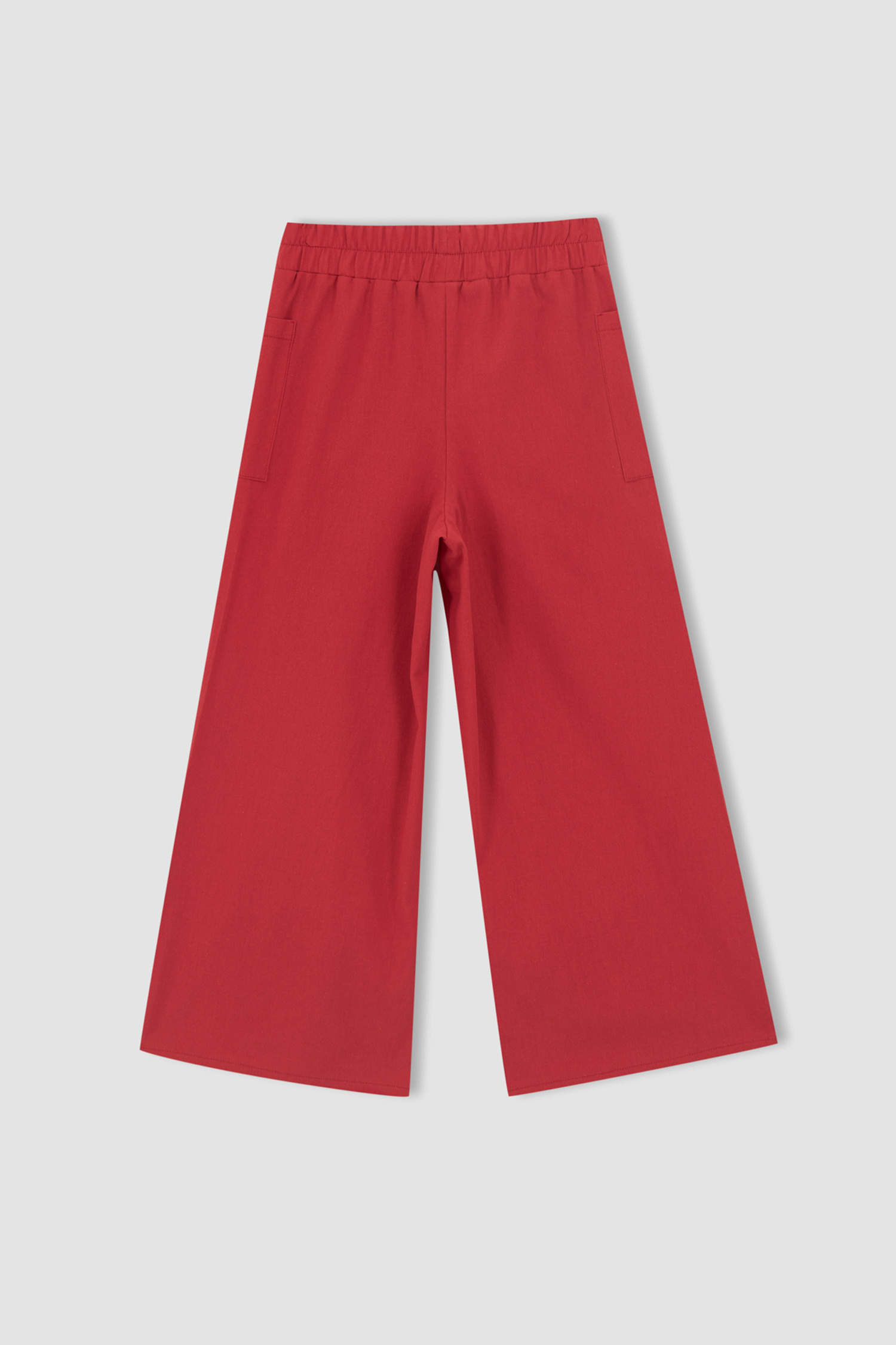 Red GIRLS & TEENS Girl Elasticated Waist Culotte Trousers 2474136 | DeFacto