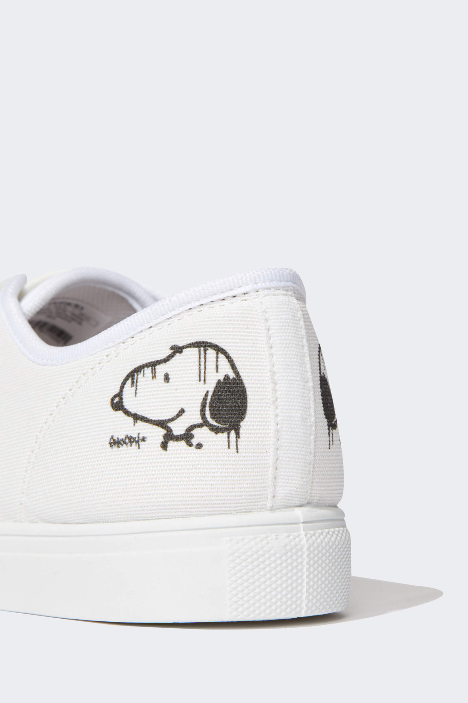 Defacto Kadın Snoopy Lisanslı Bağcıklı Bez Ayakkabı. 7