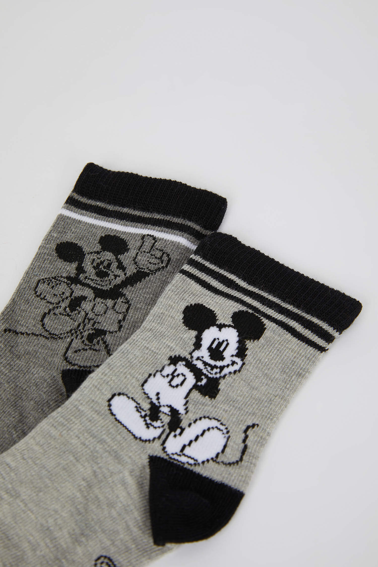 Defacto Erkek Çocuk Disney Mickey & Minnie Lisanslı 2'li Pamuklu Uzun Çorap. 4