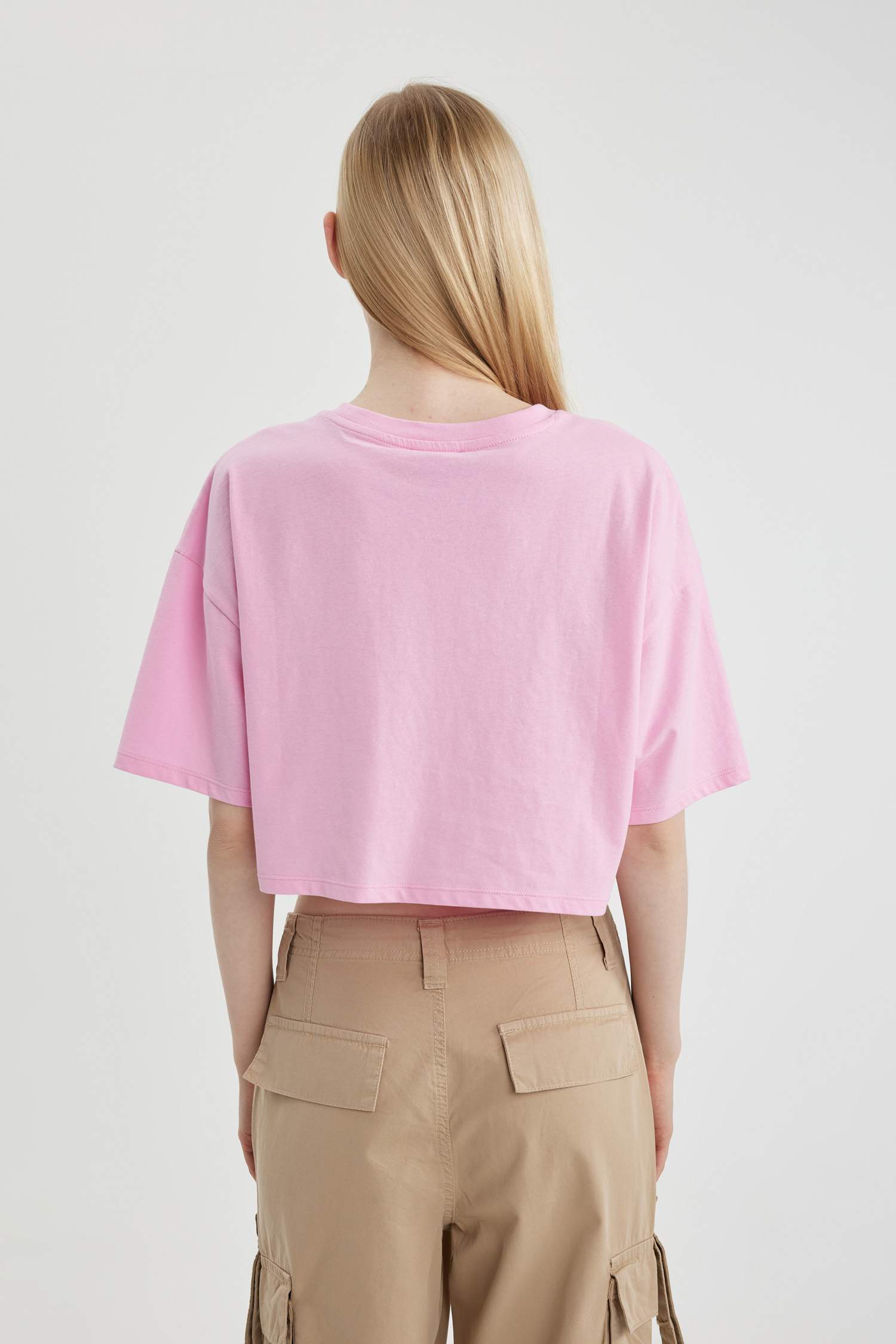 Coool Loose Fit Bisiklet Yaka Basic Düz Kısa Kollu Tişört