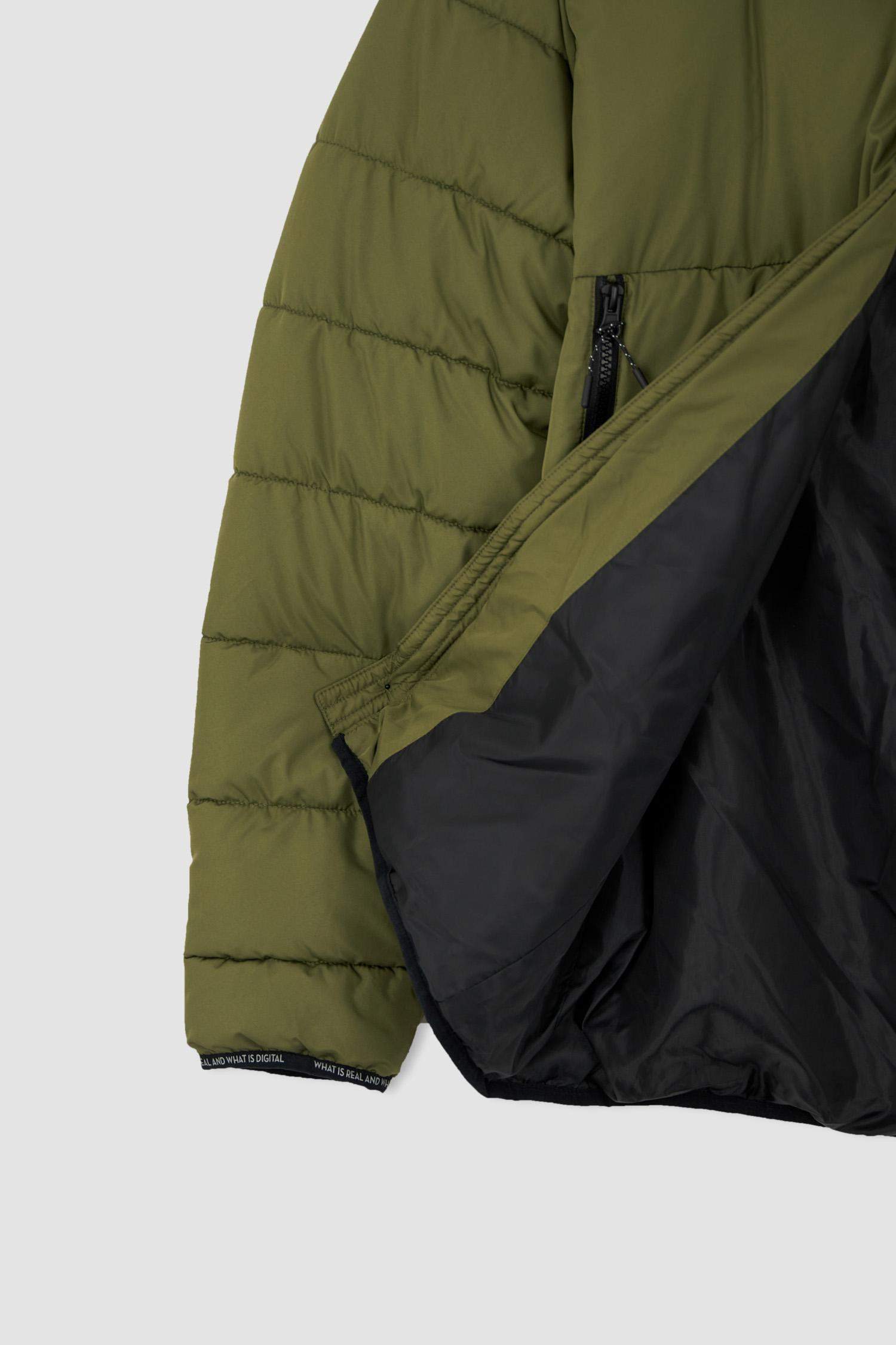 Regular Fit Kapüşonlu Rüzgar Geçirmez Puffer Şişme Mont