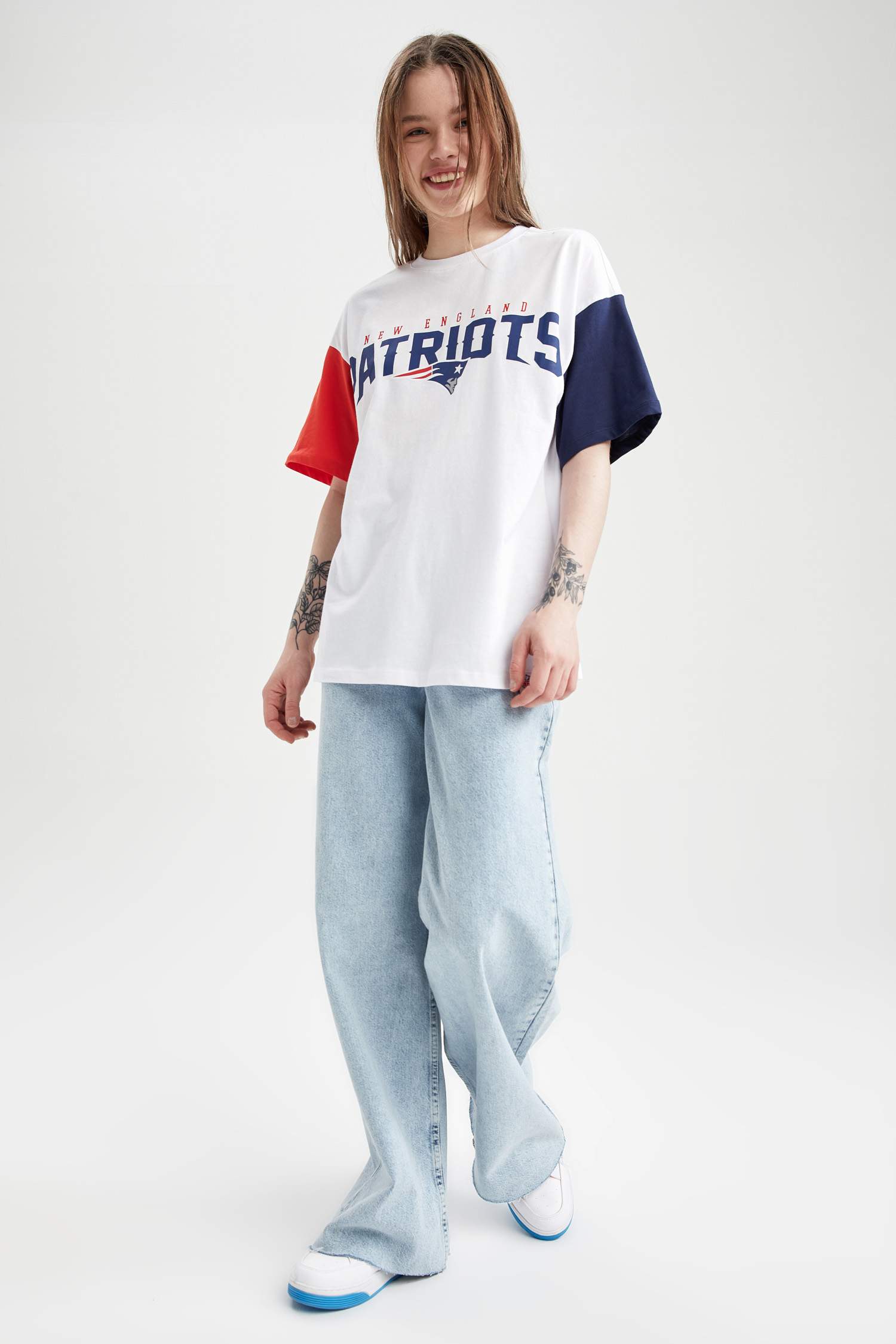 New England Patriots Blue Oversized Jersey