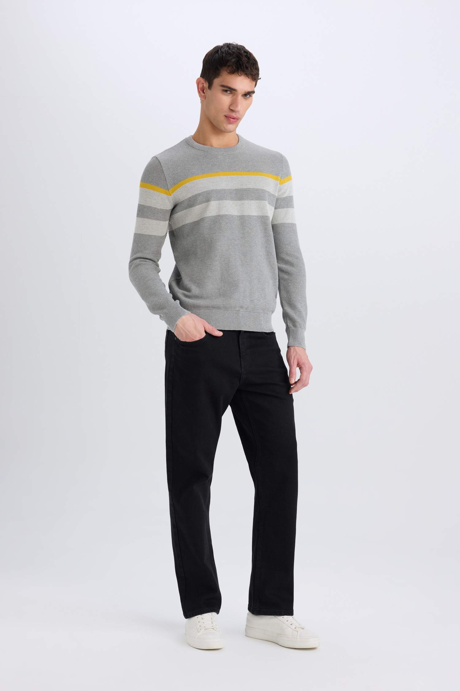 Standard Fit Crew Neck Knitwear Pullover