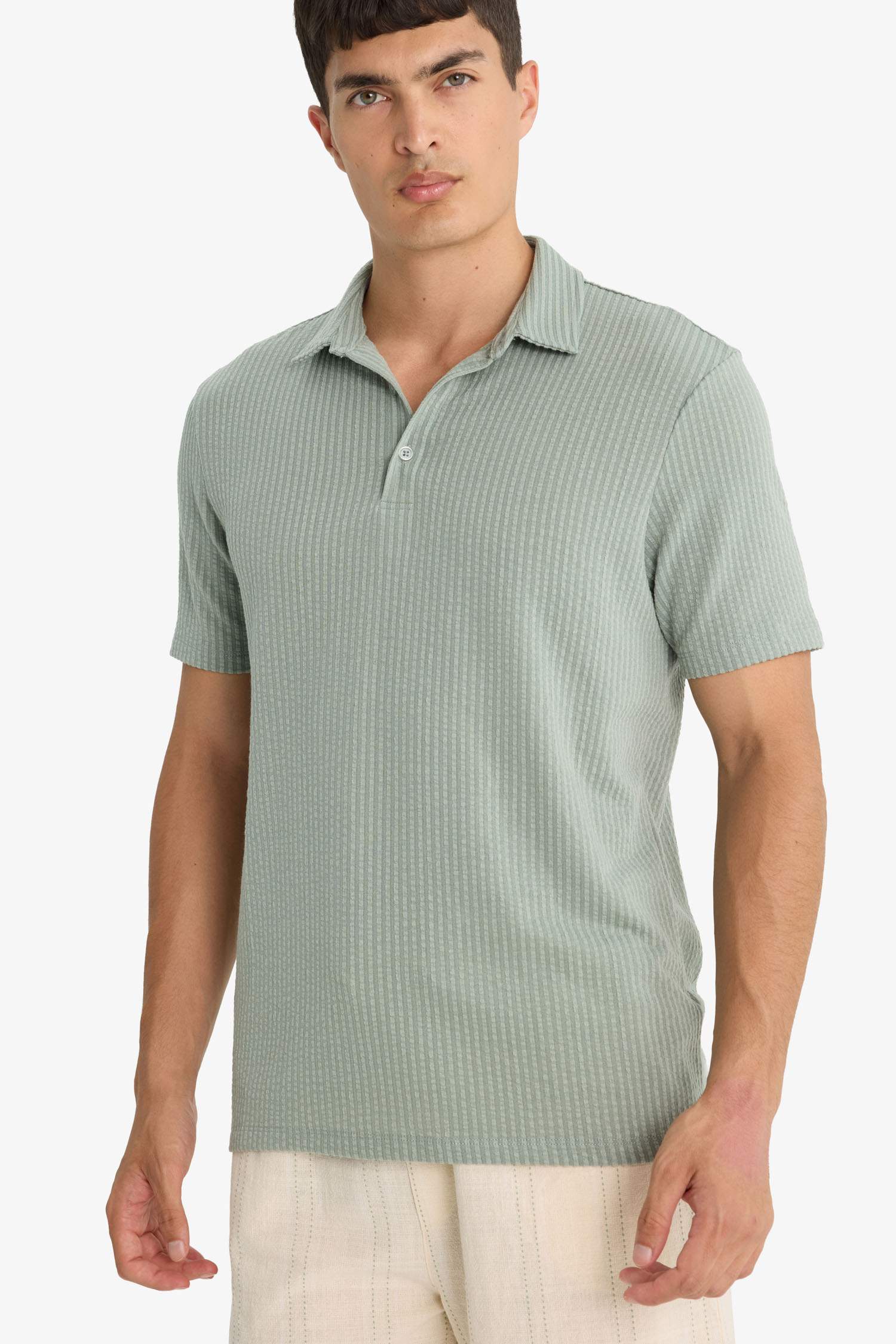 Slim Fit Short Sleeve Polo T-Shirt