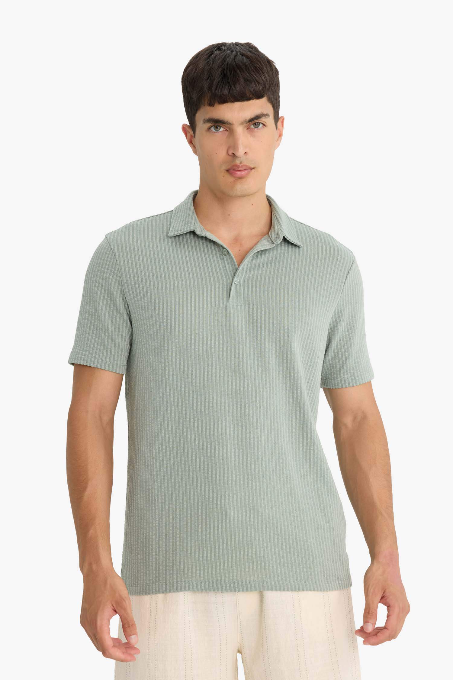 Slim Fit Short Sleeve Polo T-Shirt