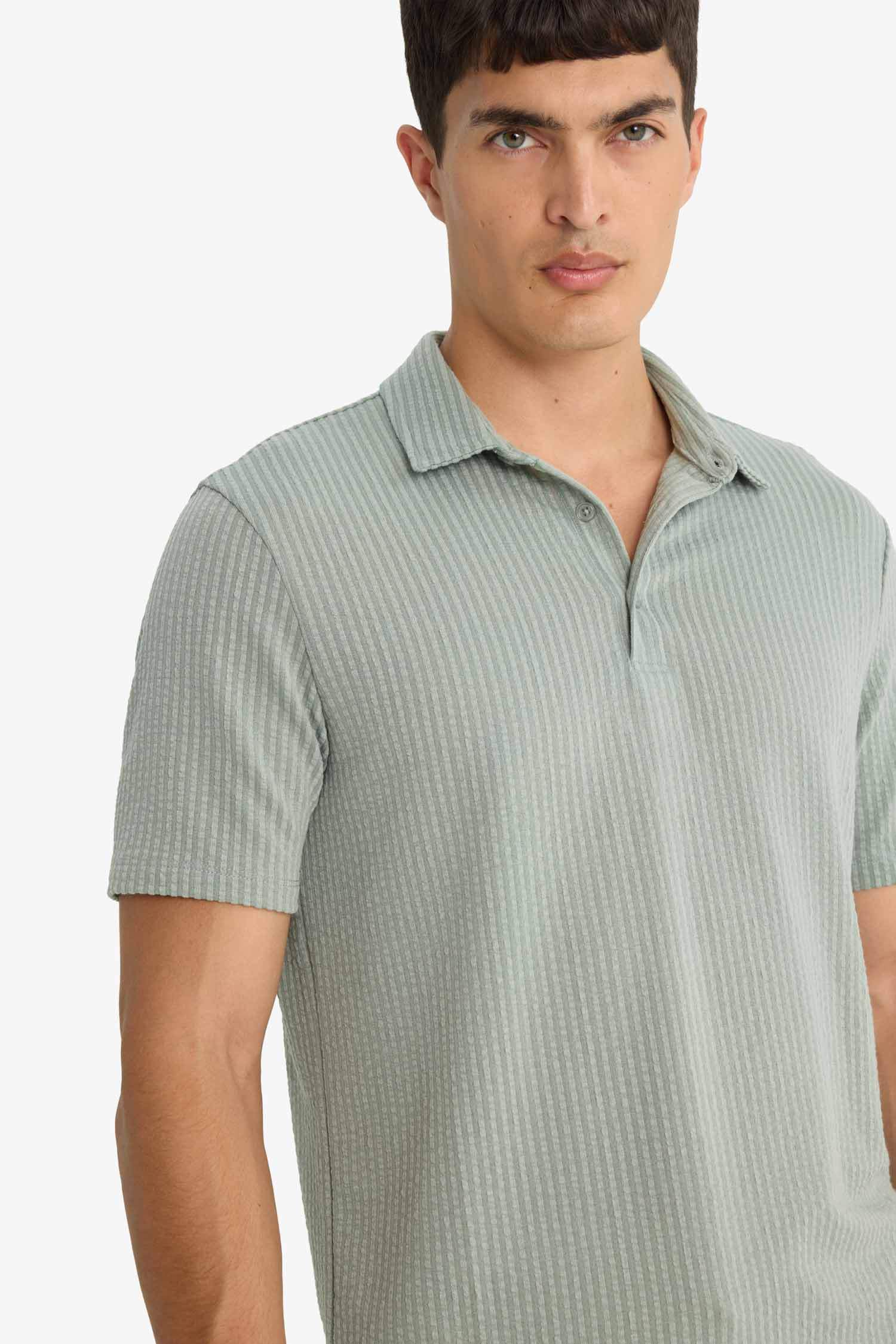 Slim Fit Short Sleeve Polo T-Shirt