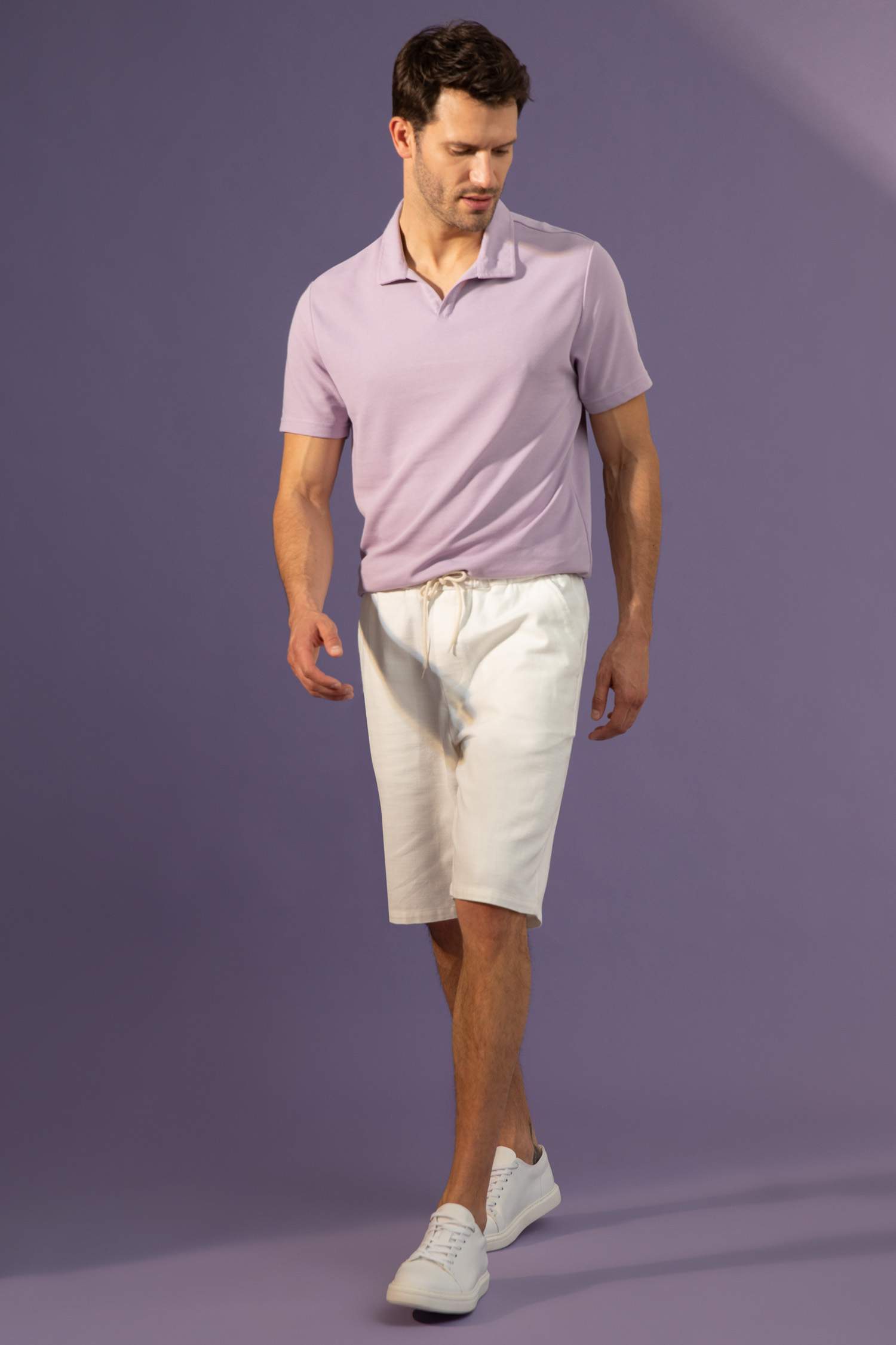 Футболка-поло свободного кроя