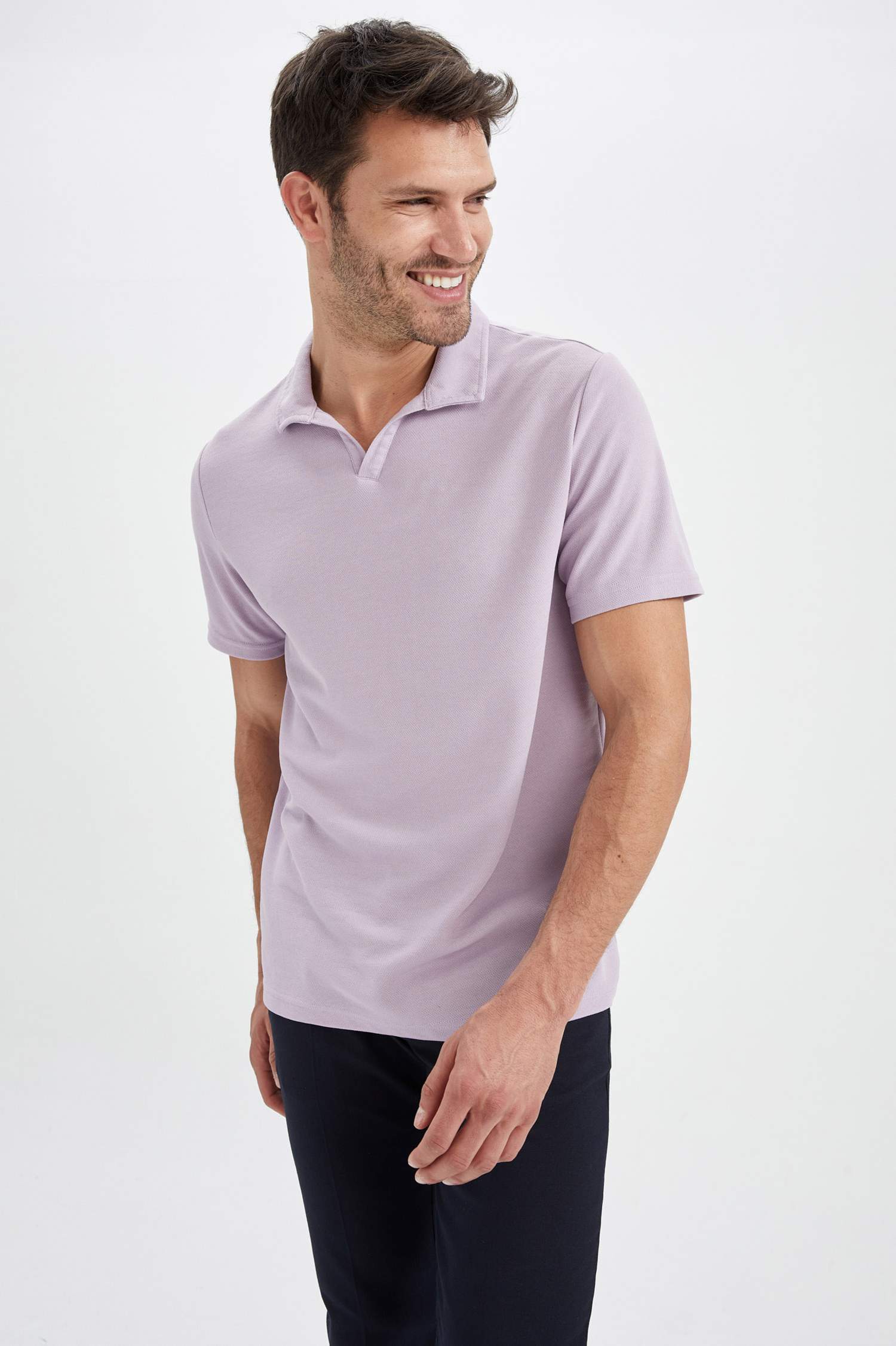 Футболка-поло свободного кроя