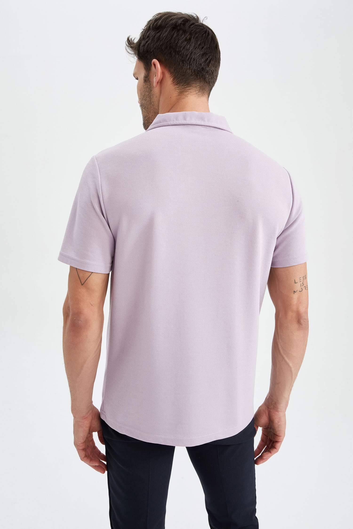 Футболка-поло свободного кроя