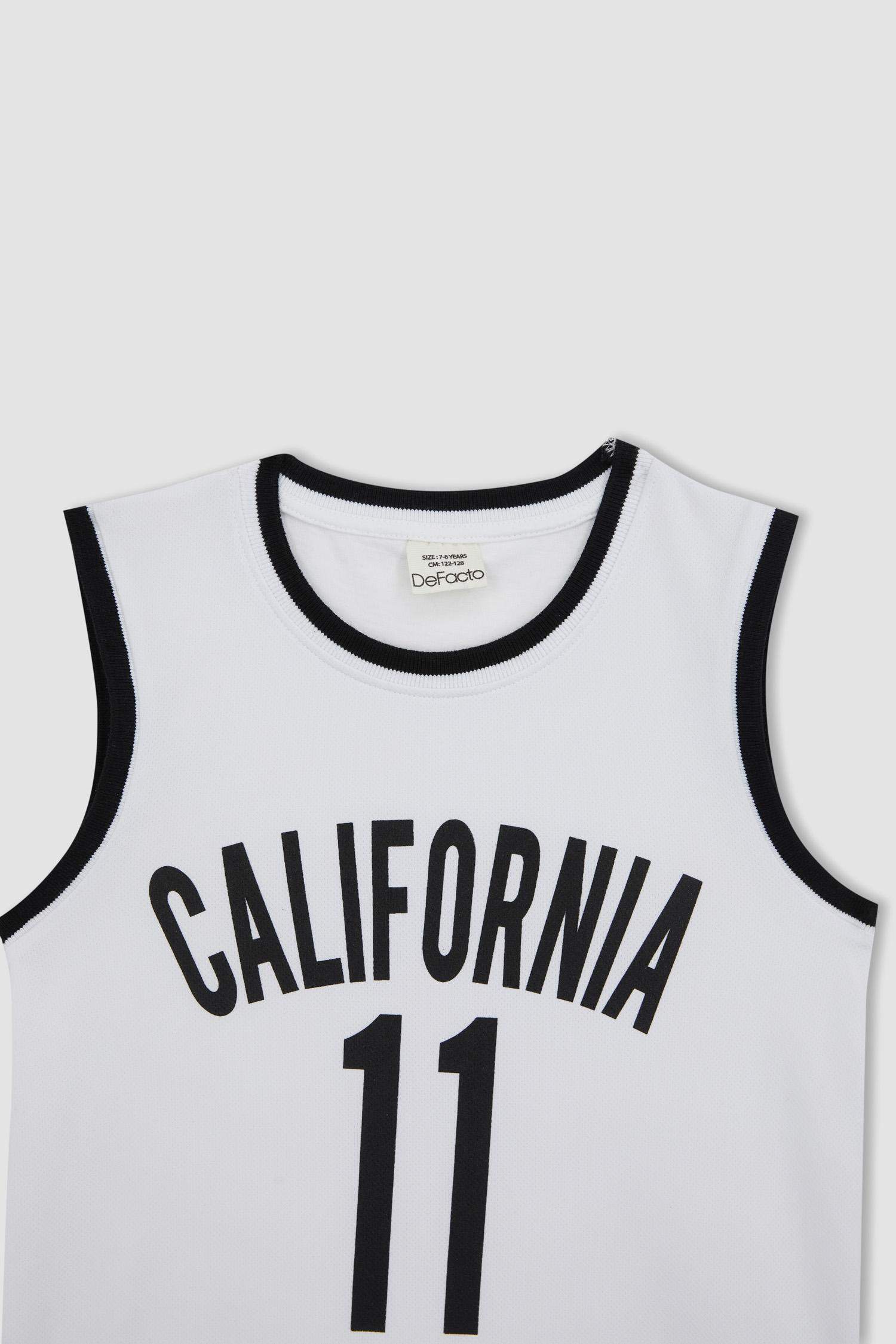 Майка с принтом с круглым вырезом для мальчиков