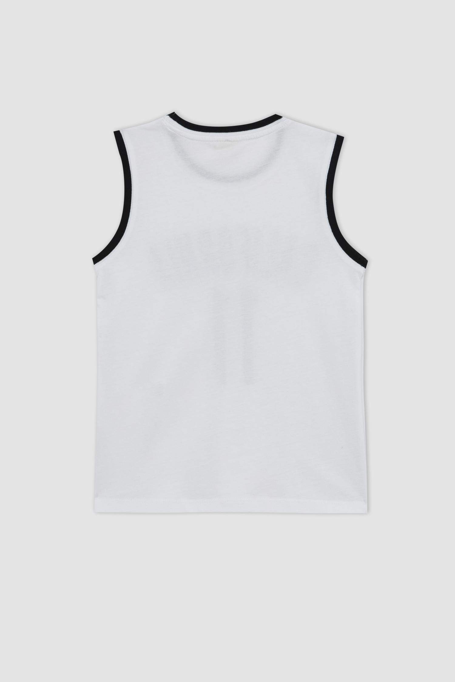 Майка с принтом с круглым вырезом для мальчиков