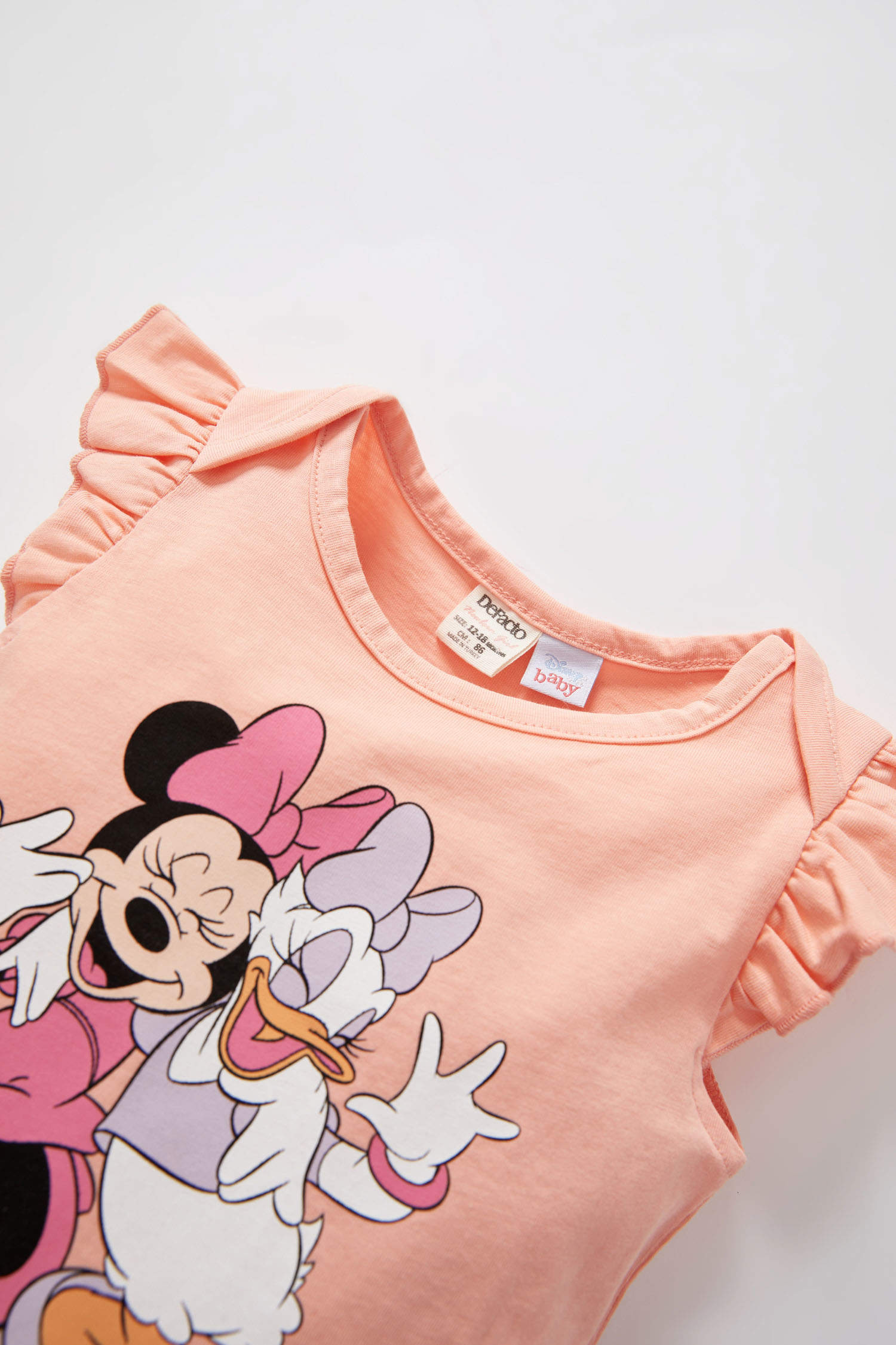 Orange Baby Girl Baby Girl Minnie Mouse Licensed Newborn Short Sleeved ...
