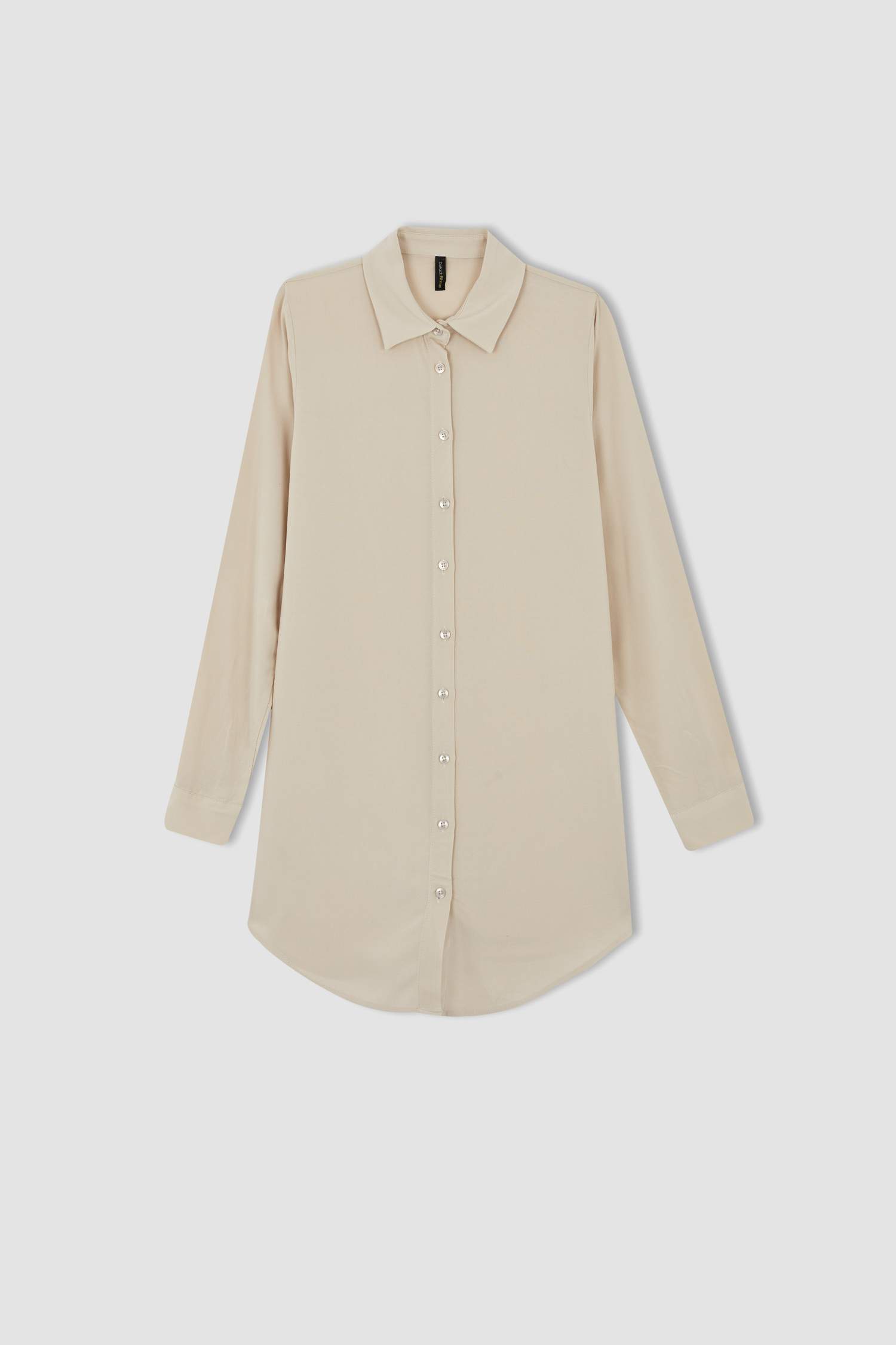 жейде мойыны вискон Ұзын Жеңді Туника