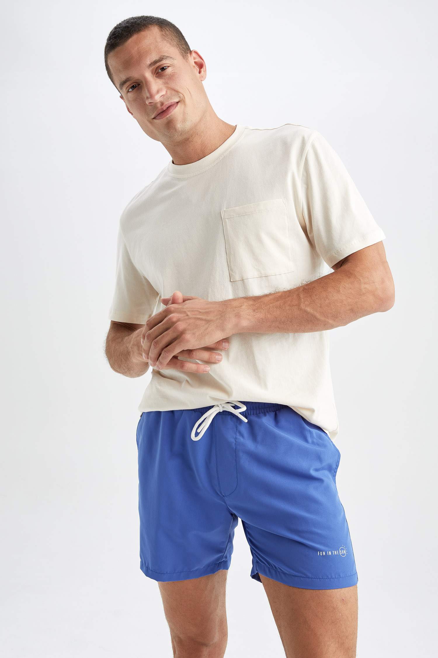Blue Man Short Swimming Short 2545201 DeFacto