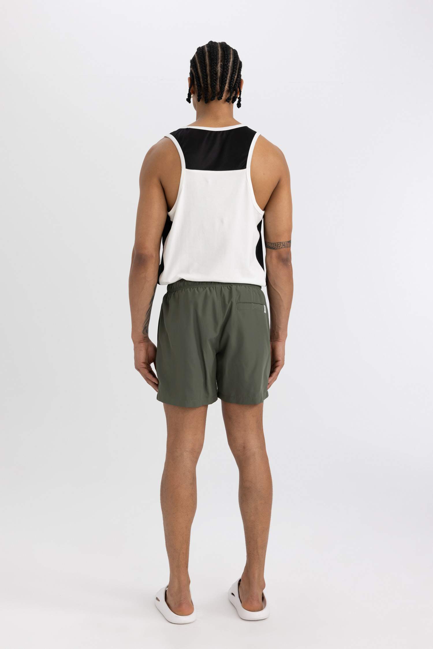 File Astarlı Kısa Boy Deniz Şortu