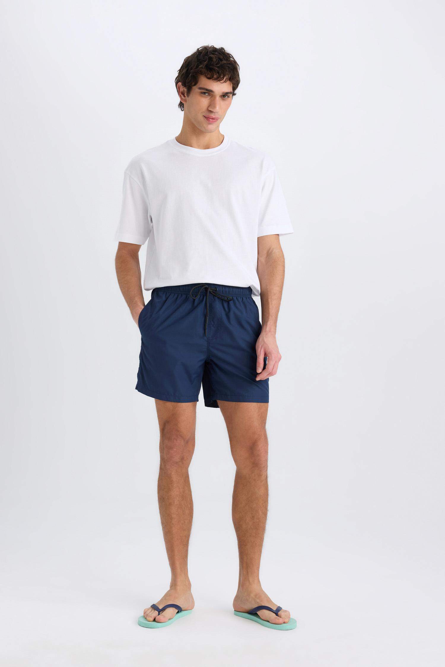 File Astarlı Hızlı Kuruyan Kısa Boy Deniz Şortu