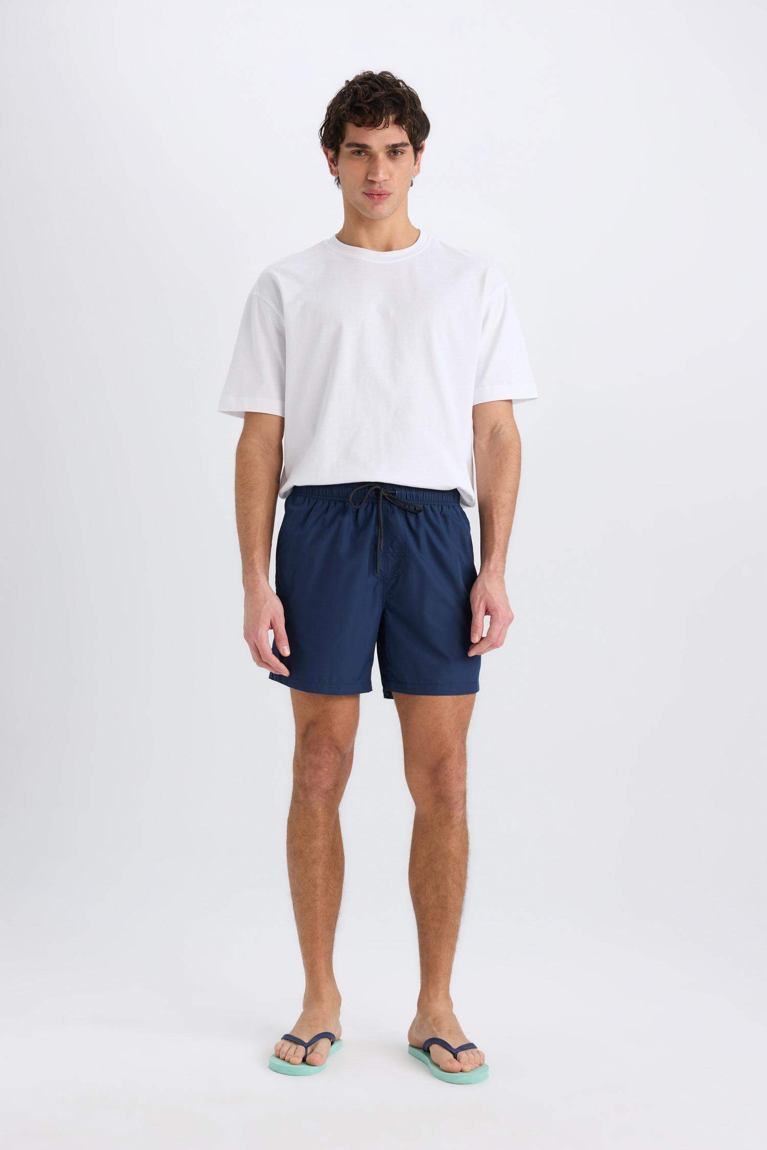 File Astarlı Hızlı Kuruyan Kısa Boy Deniz Şortu