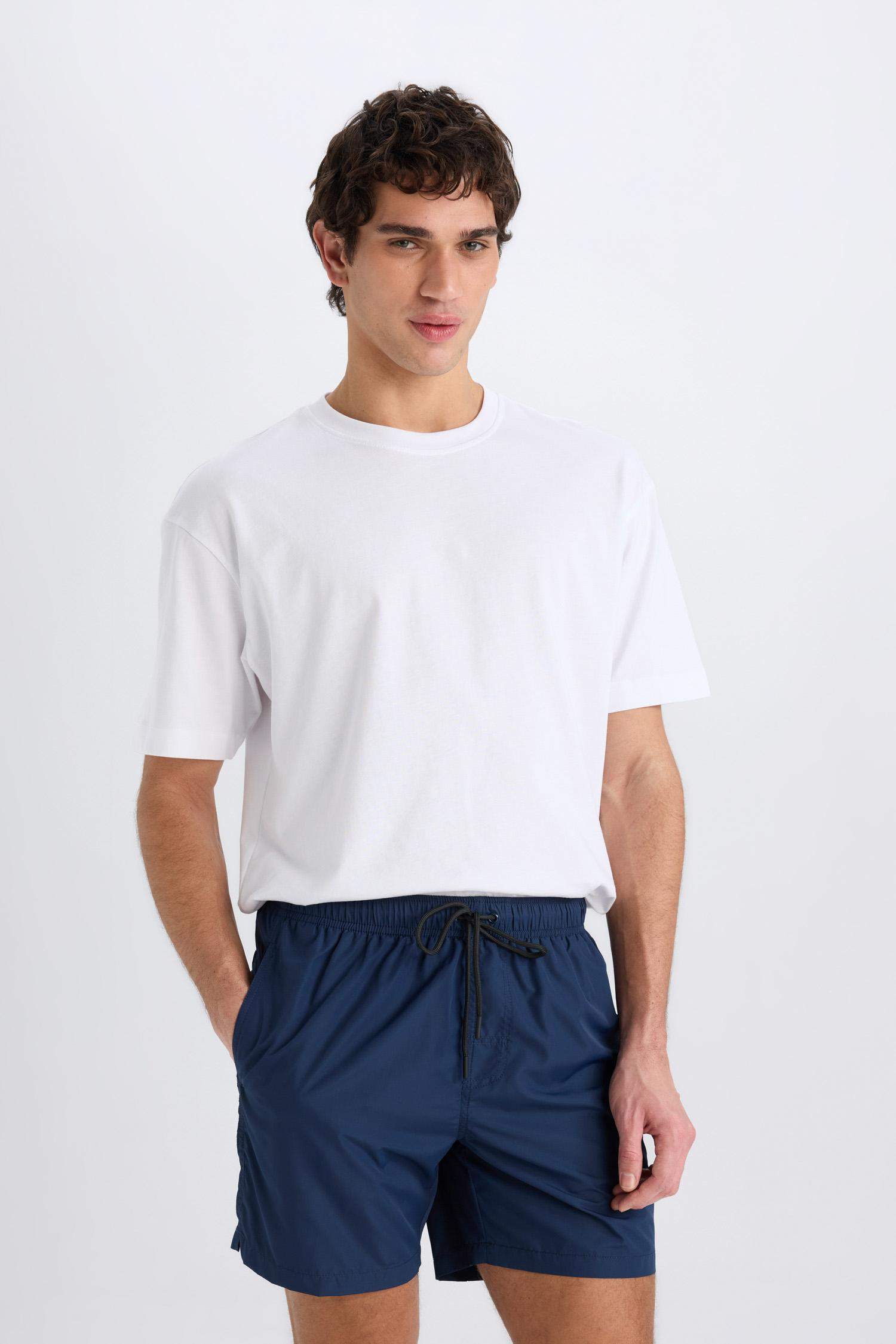 File Astarlı Hızlı Kuruyan Kısa Boy Deniz Şortu