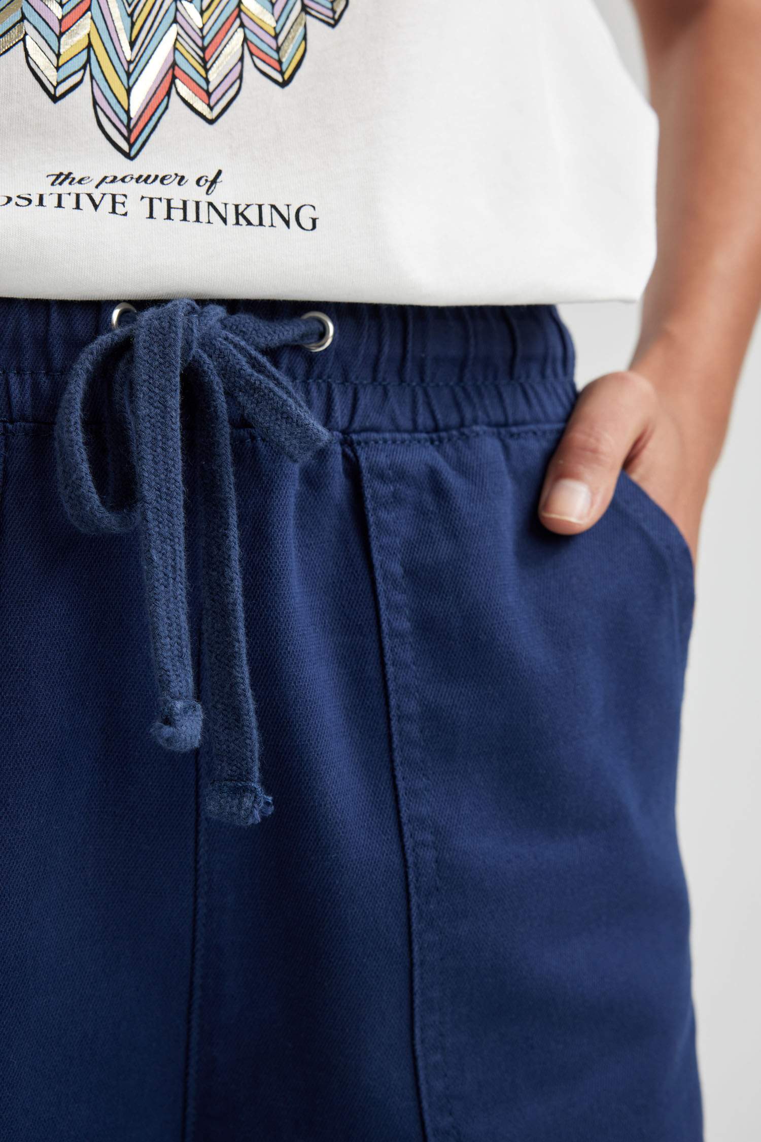 High Elastic Waist Pocketed Pants
