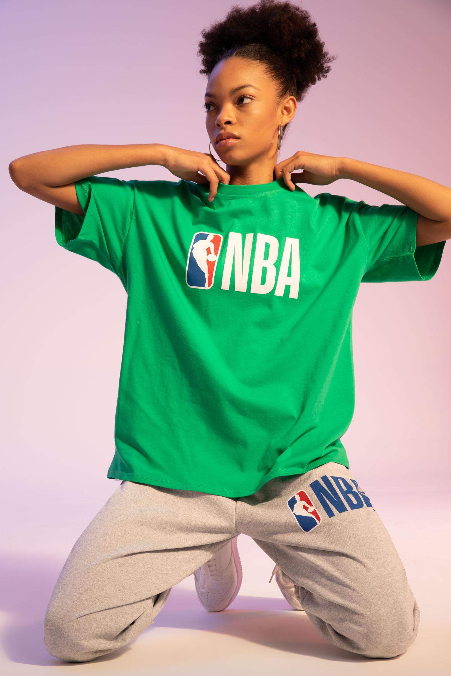 DeFactoFit NBA Boston Celtics Licensed Oversize Fit Crew Neck T-Shirt