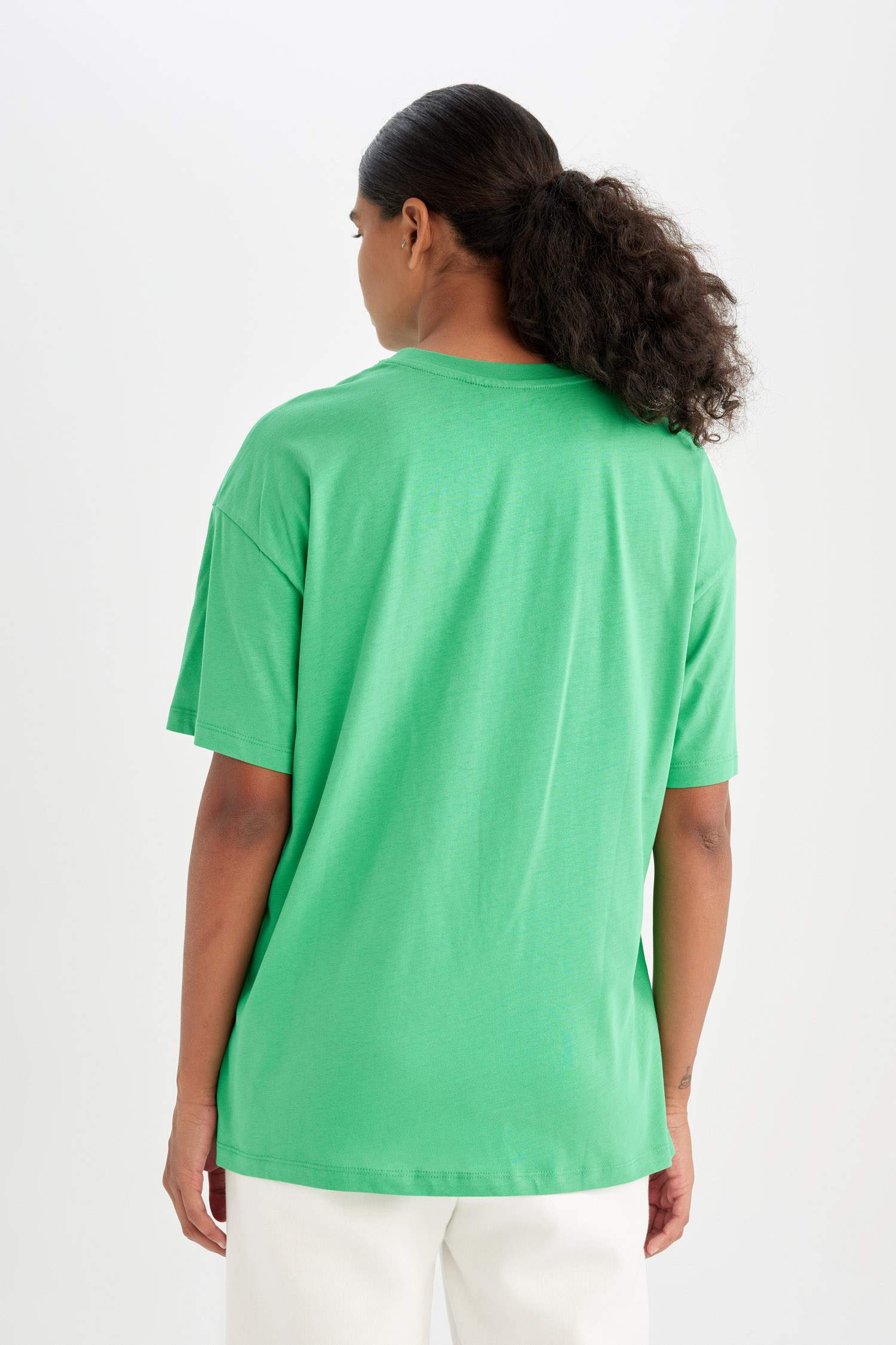 DeFactoFit NBA Wordmark Oversize Fit Cotton T-Shirt