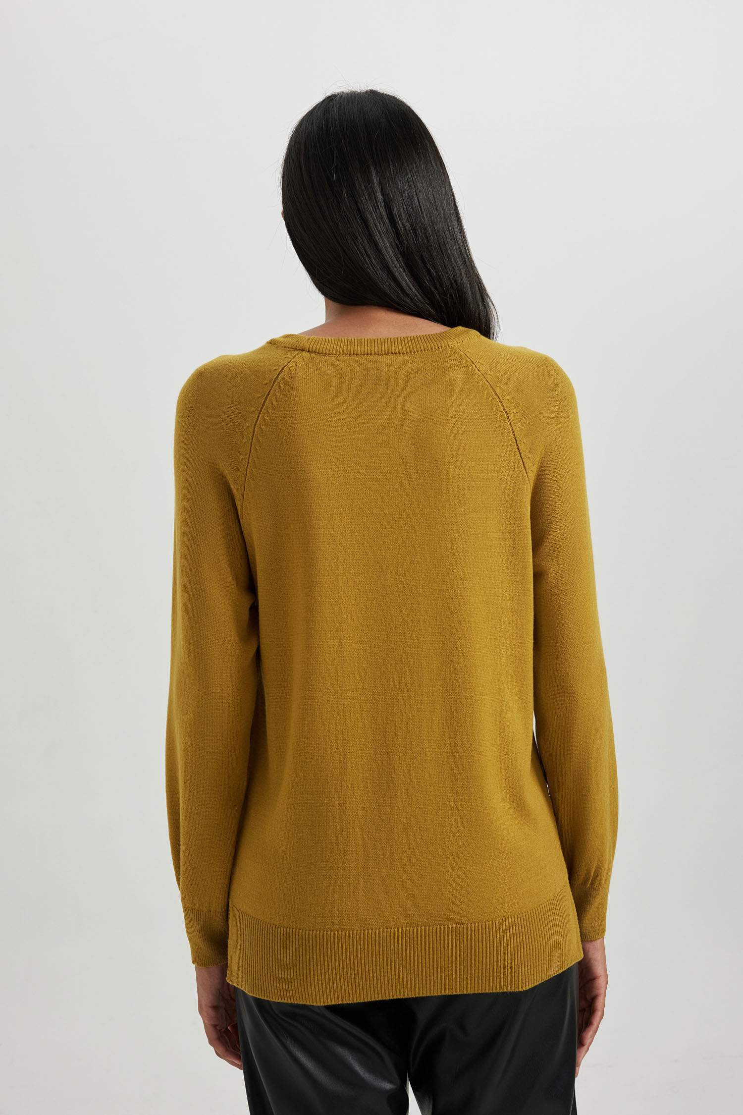 Relax Fit Crew Neck Basic Knitted Pullover