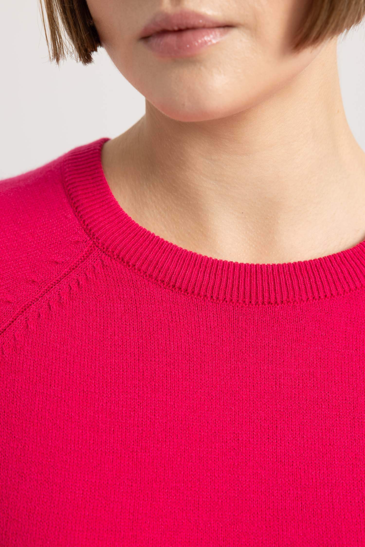Relax Fit Crew Neck Knitted Basic Pullover