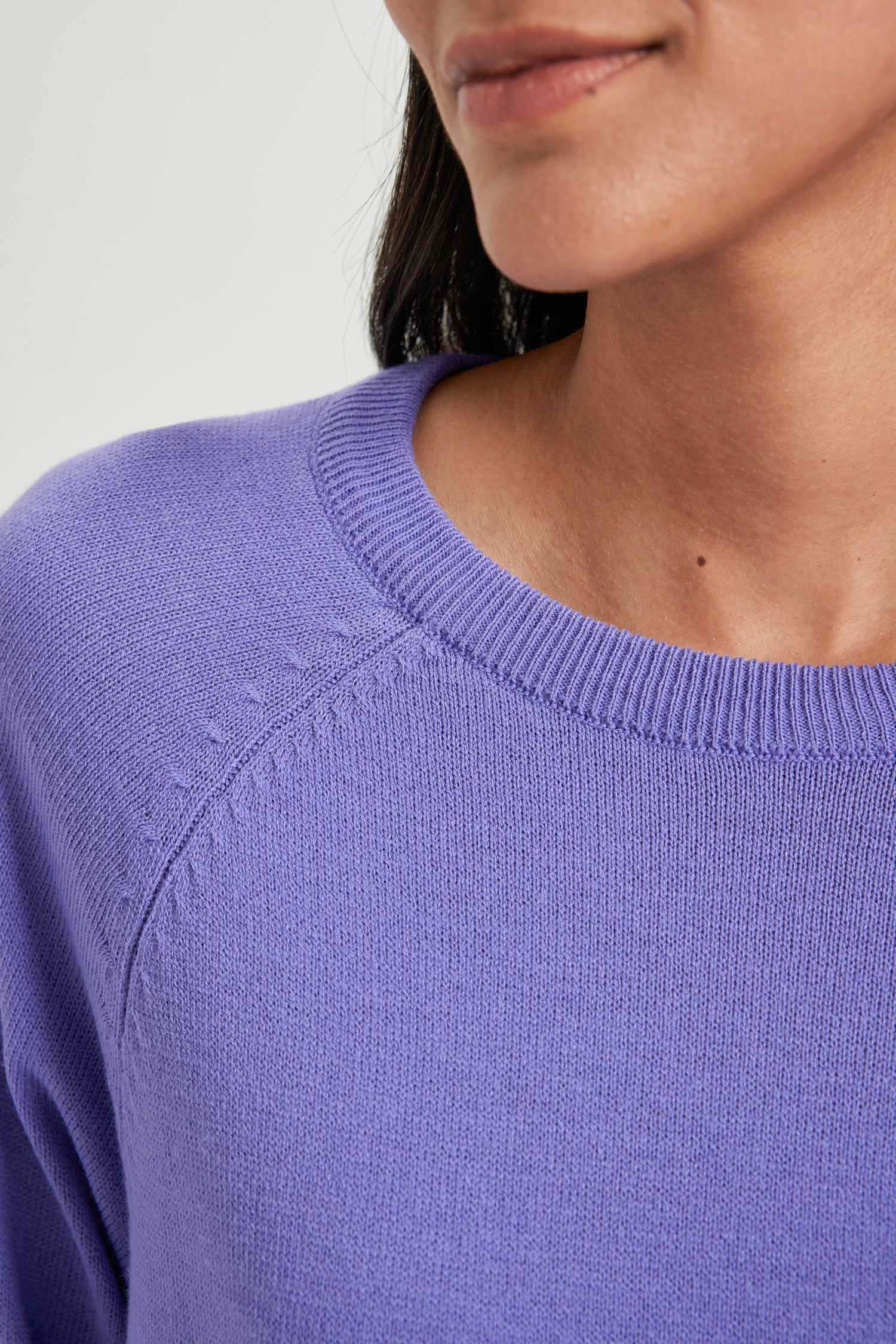 Relax Fit Crew Neck Basic Knitted Pullover