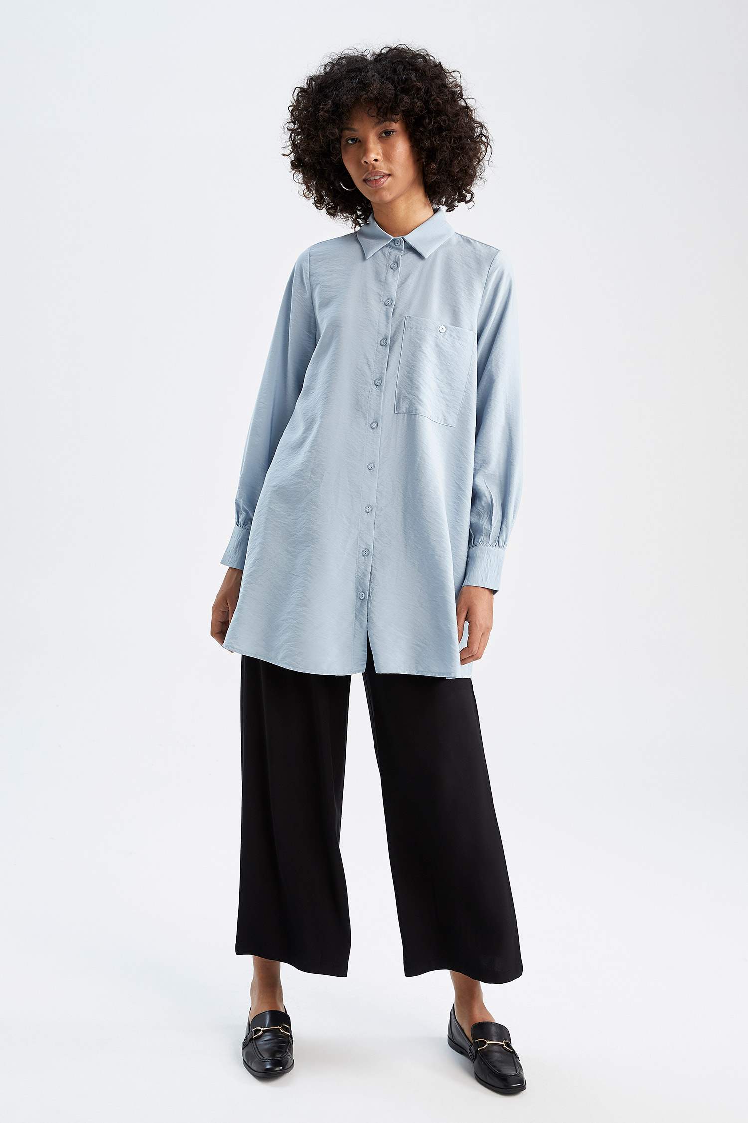 Regular Fit High Waisted Culotte Trousers