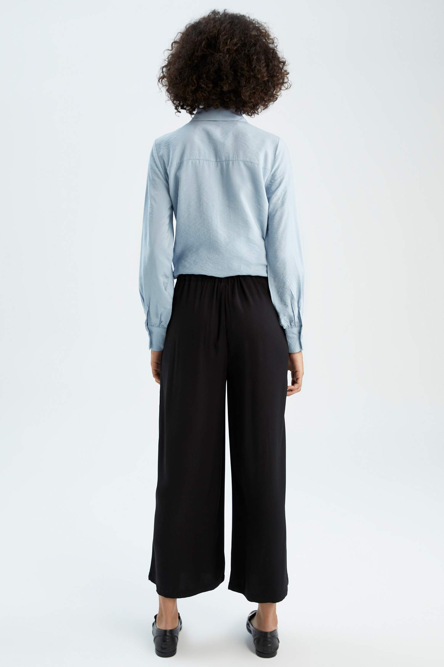 Regular Fit High Waisted Culotte Trousers