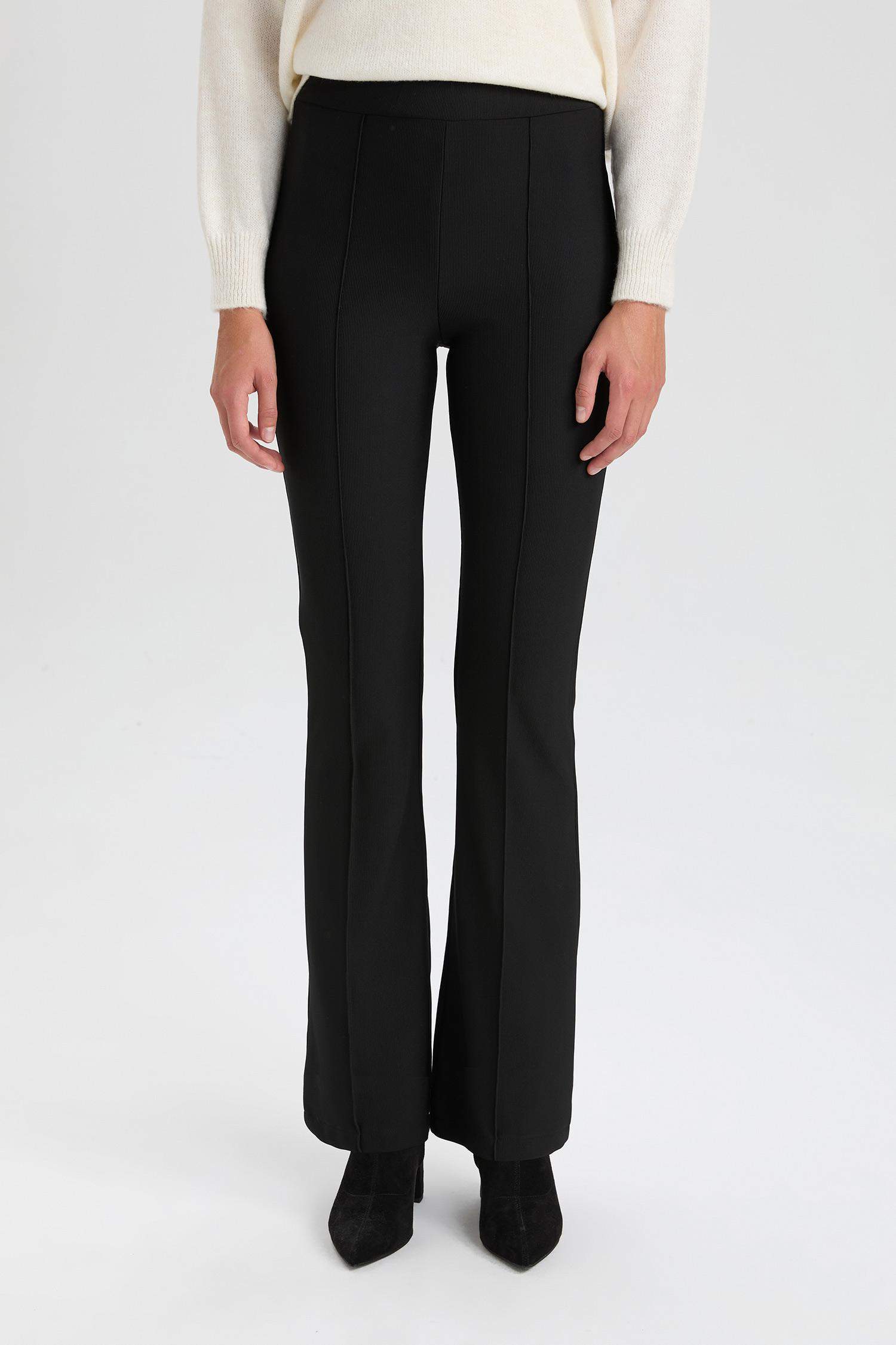 Legging ottoman taille haute à jambe espagnole