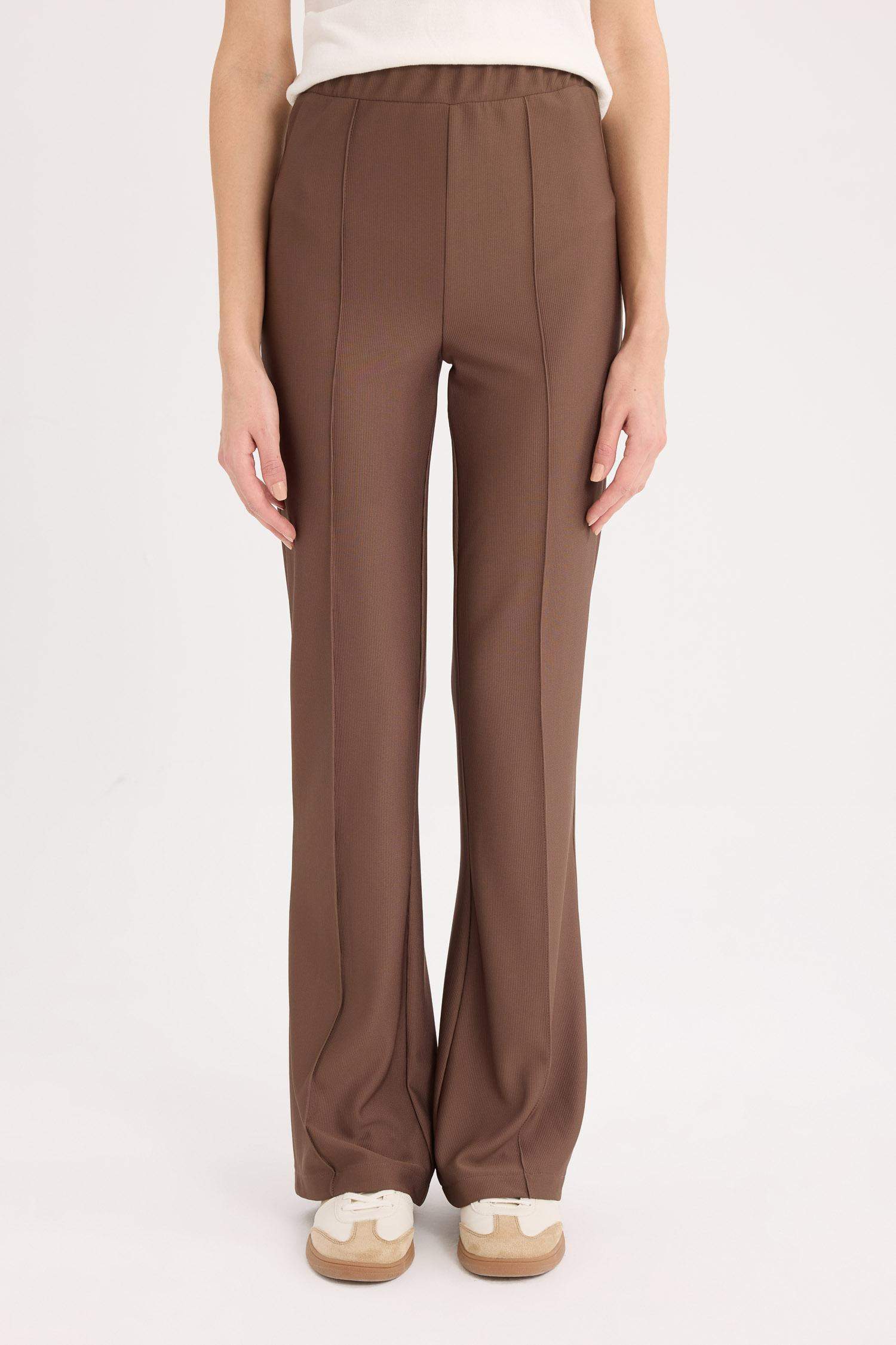 İspanyol Paça Yüksek Bel Pantolon Tayt