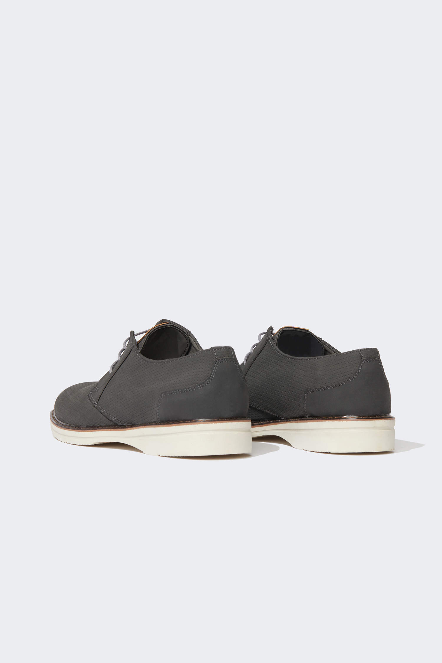 Grey MEN Faux Leather Lace Up Shoes 2438097 | DeFacto